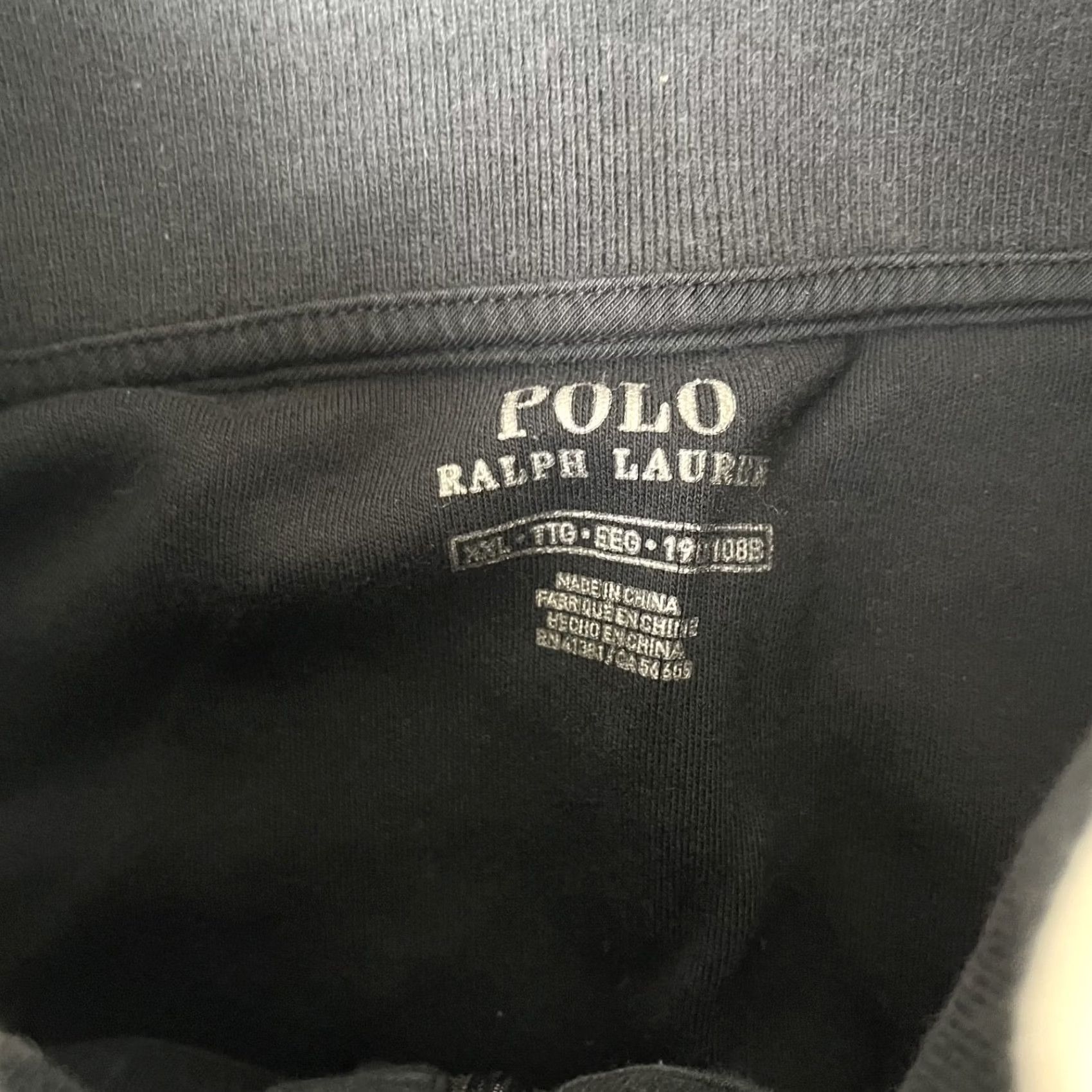 Polo Ralph Lauren Polo Ralph Lauren Track Jacket Mens 2XL Black Colorblock Full Zip Stand-Up Collar Zipper Pockets Size US XXL / EU 58 / 5 - 7 Thumbnail