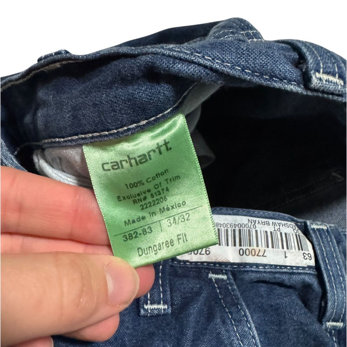 Carhartt Carhartt Dark Wash Denim Jeans Women's 34x32 (Fits 35x31.75) Size US 34 / EU 50 - 5 Thumbnail