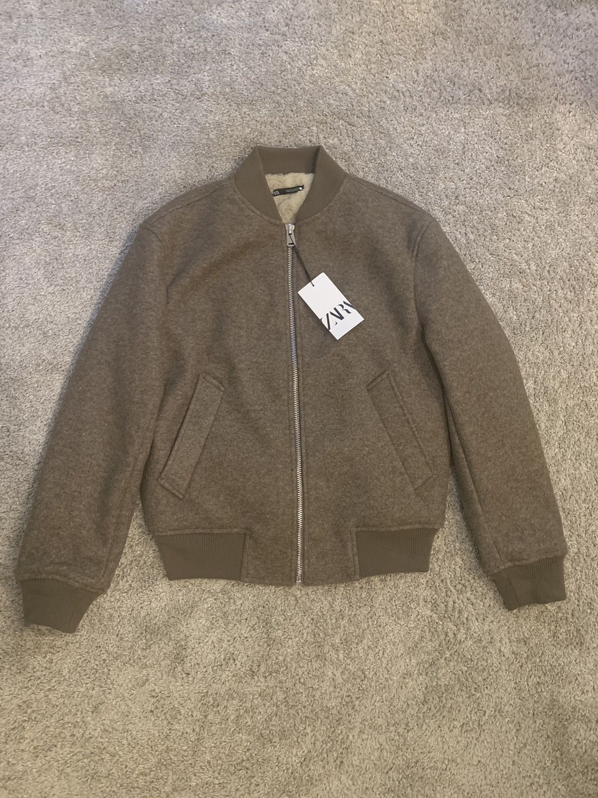 Zara Brown Zara Jacket w/ Faux Fur Lining (Brand New) Size US S / EU 44-46 / 1 - 1 Thumbnail