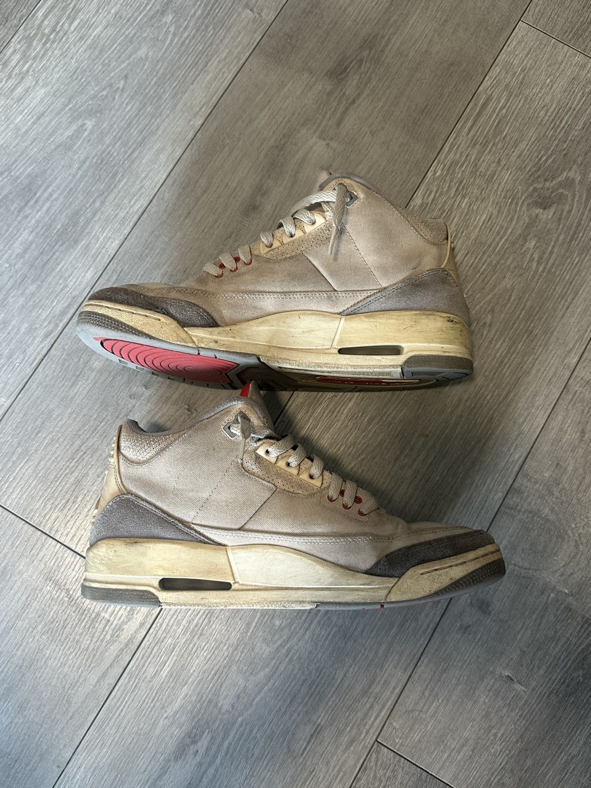 Jordan Brand × Nike air jordan 3 muslin Size US 9.5 / EU 42-43 - 2 Thumbnail