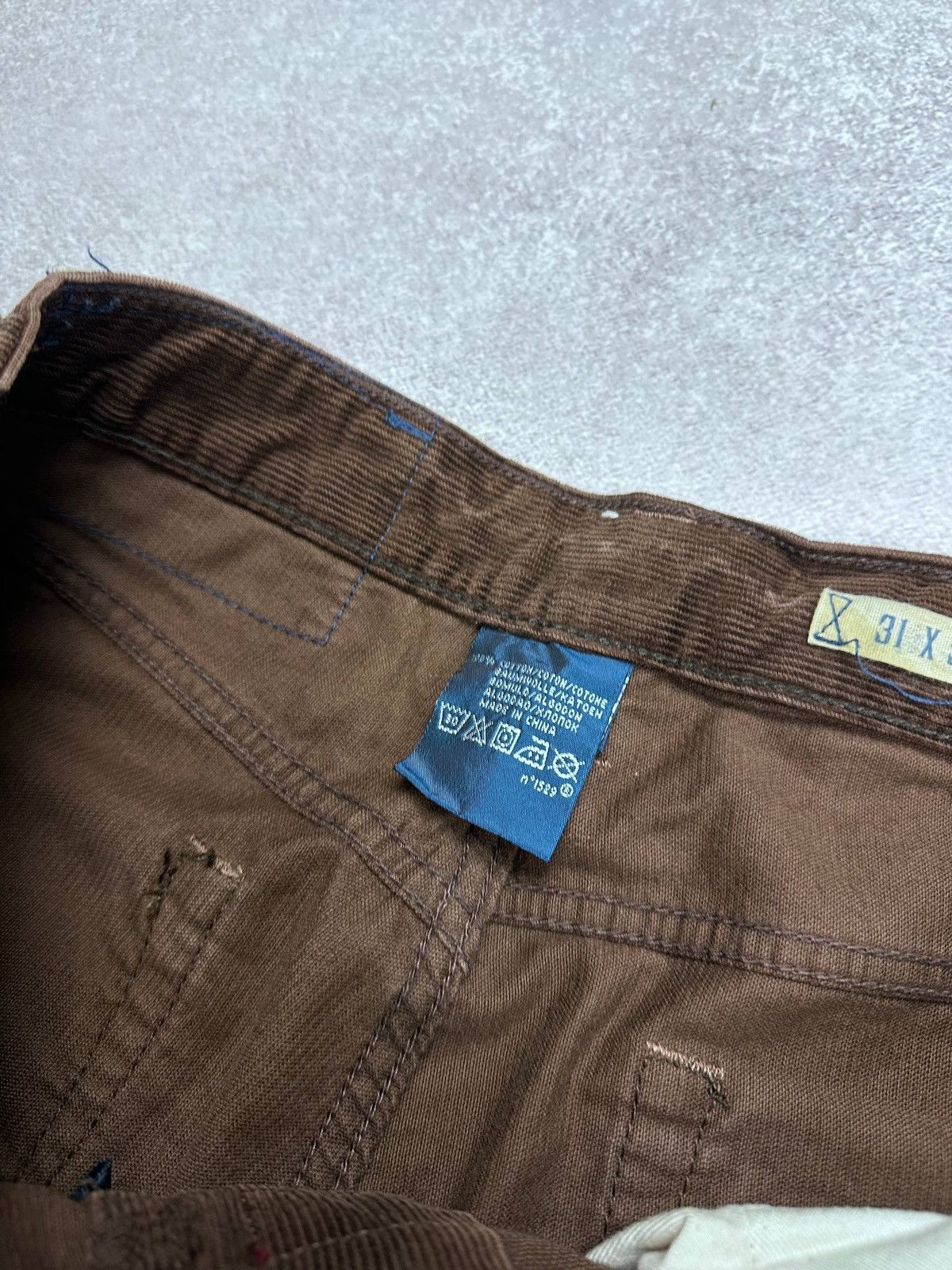 Polo Ralph Lauren Vintage Polo Ralph Lauren Baggy Corduroy Pants Chino 31x34 Size US 31 - 8 Thumbnail