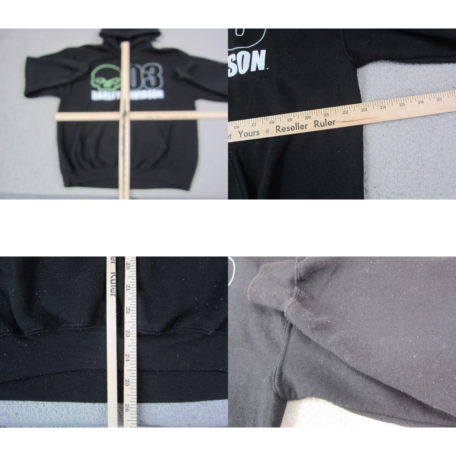 Harley Davidson Harley Davidson Hoodie Mens Large Black Green Skull Cedar Rapids Sweatshirt Size US L / EU 52-54 / 3 - 8 Thumbnail