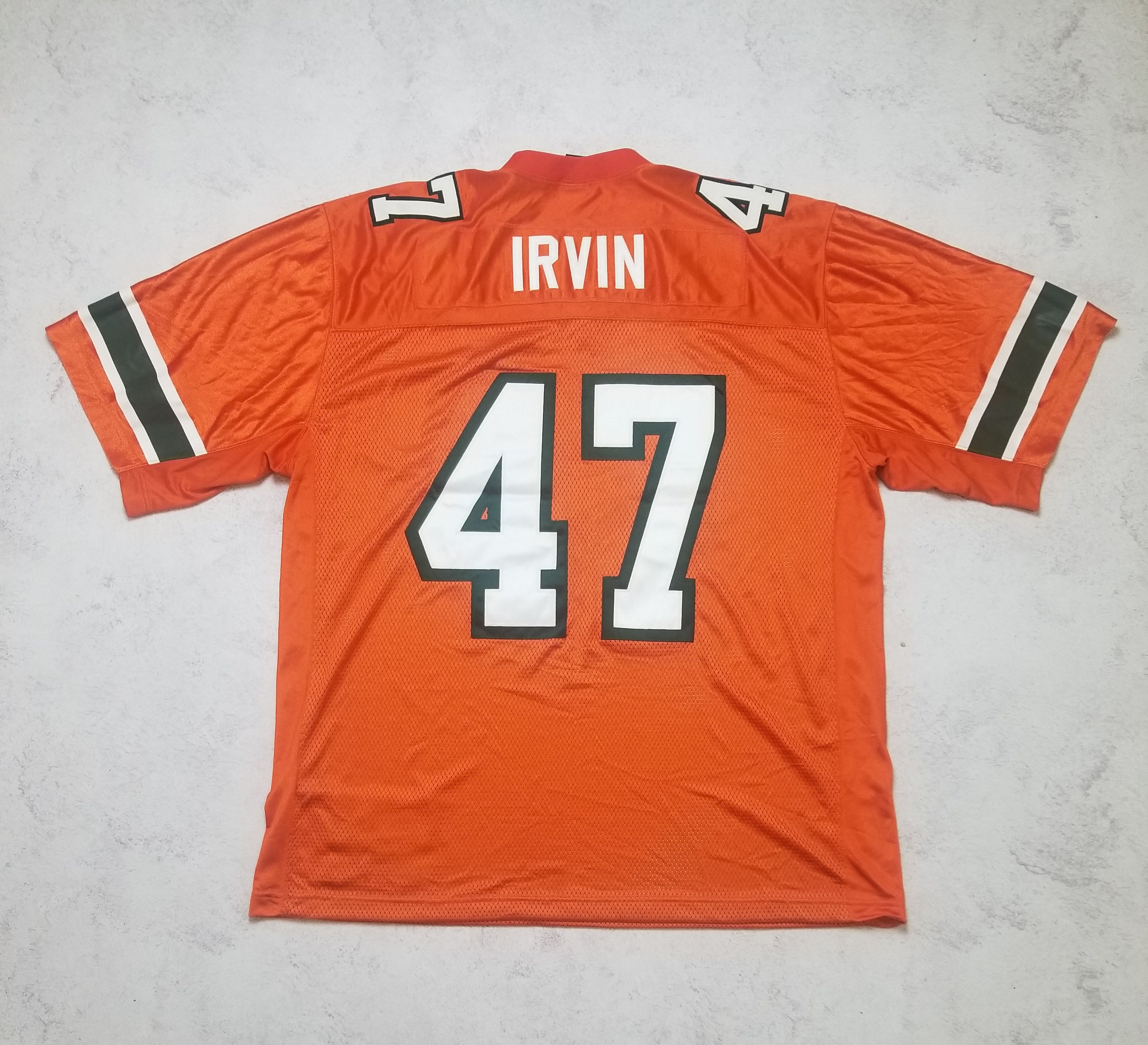 Vintage Michael Irvin #47 University Miami Hurricanes Jersey