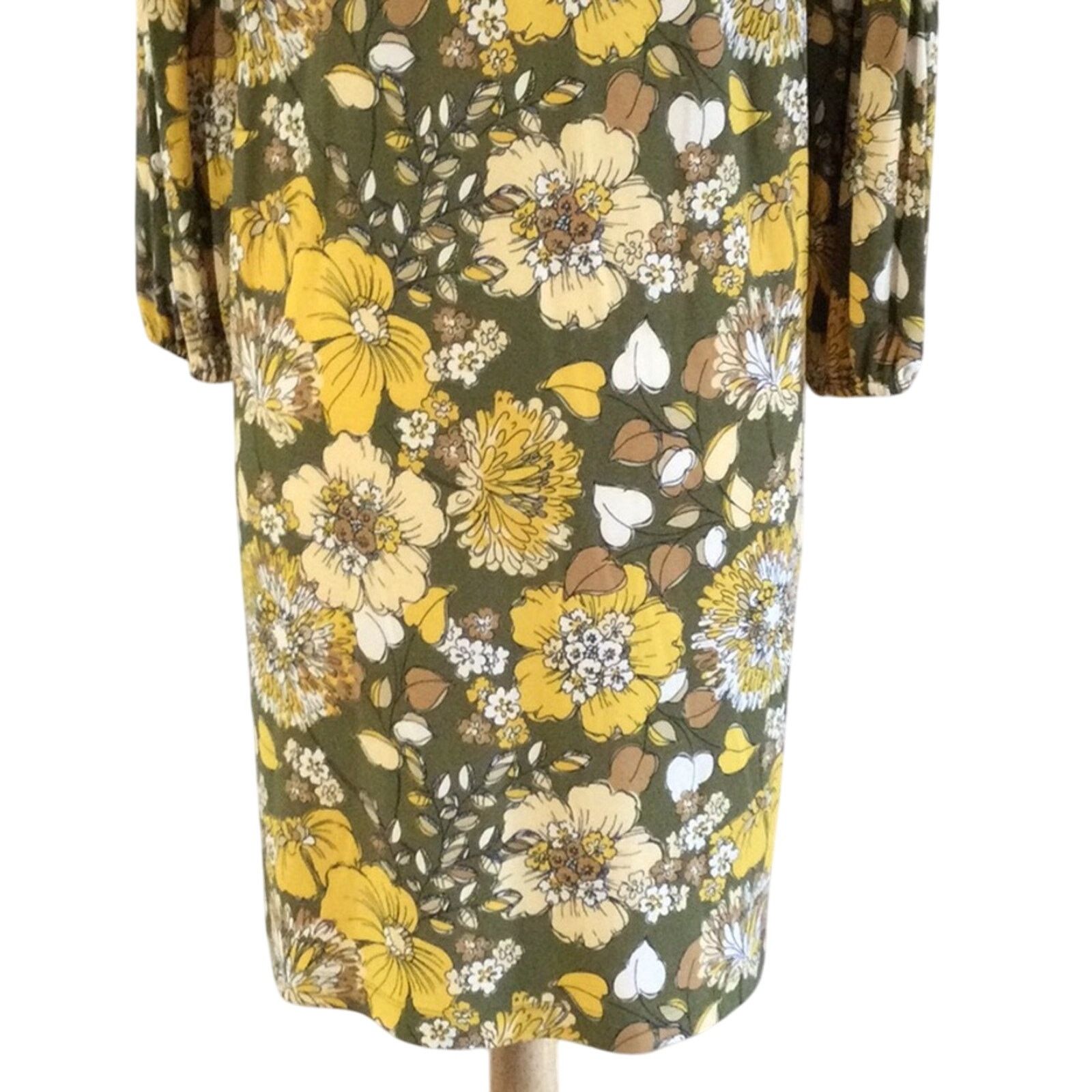Tommy Hilfiger Tommy Hilfiger Floral Sheath Tie Neck Peplum Sleeve Dress 16 Size XXL / US 16-18 / IT 52-54 - 9 Thumbnail
