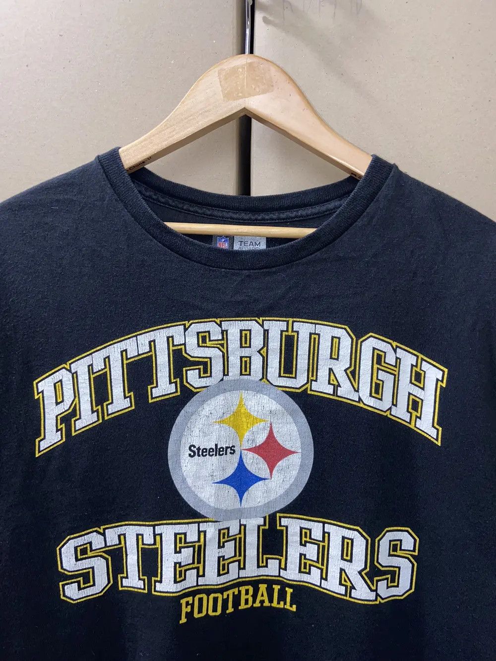 NFL VINTAGE PITTSBURG STEELERS Y2K FADED TEE JERSEY NY NFL SKATE Size US L / EU 52-54 / 3 - 6 Thumbnail