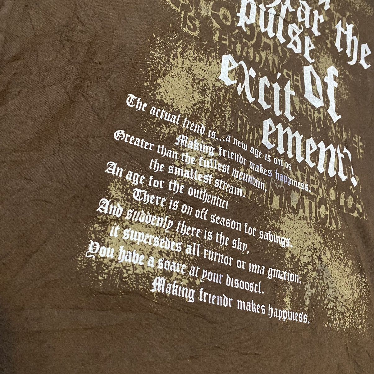 Beauty Beast × If Six Was Nine × Japanese Brand Japanese Poem Double Layer Y2K Distressed Grunge Style Size US L / EU 52-54 / 3 - 2 Thumbnail