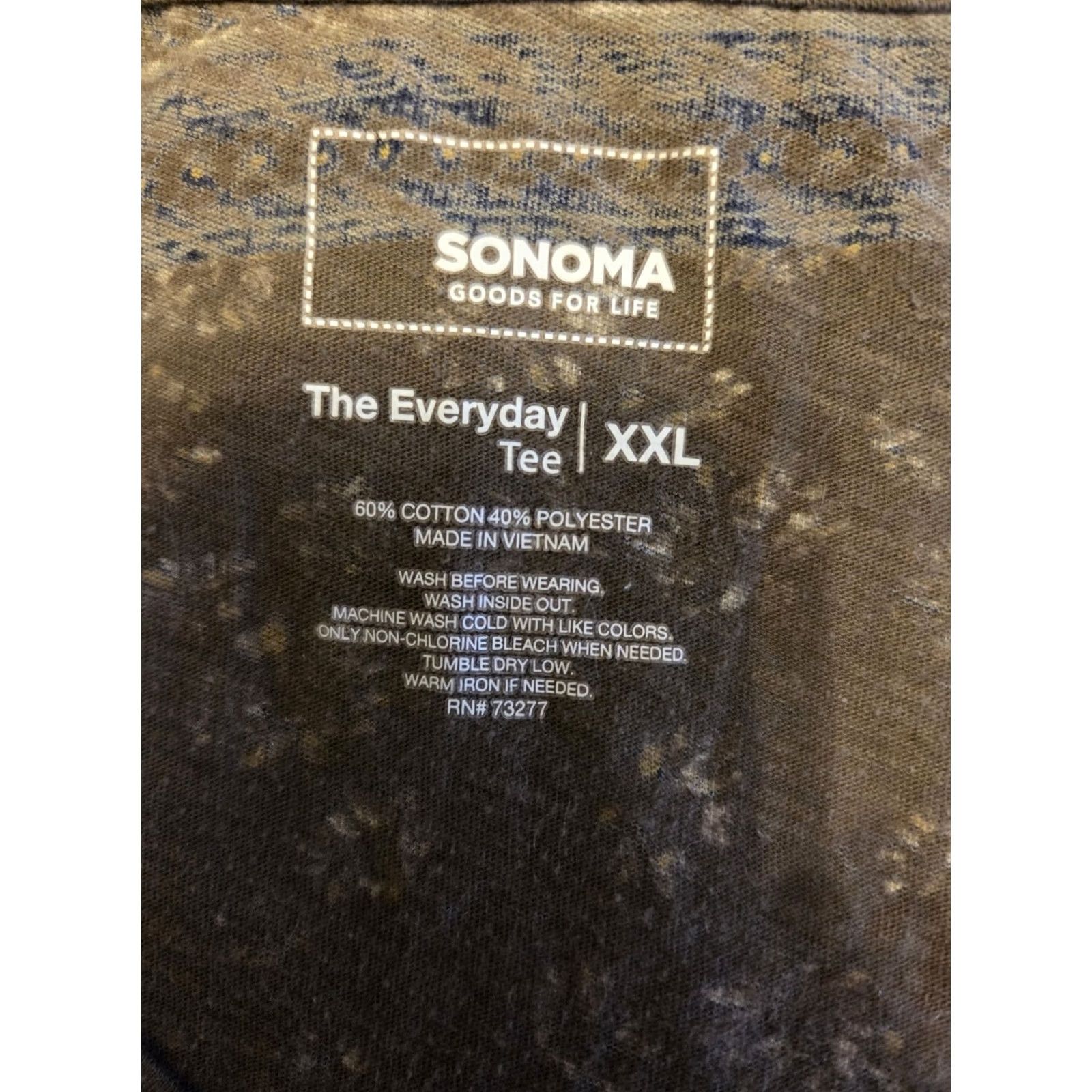 Vintage Sonoma The Everyday Tee Olive Green Floral T Shirt Cottagecore Boho 2X XXL Womens Size XXL / US 16-18 / IT 52-54 - 6 Thumbnail