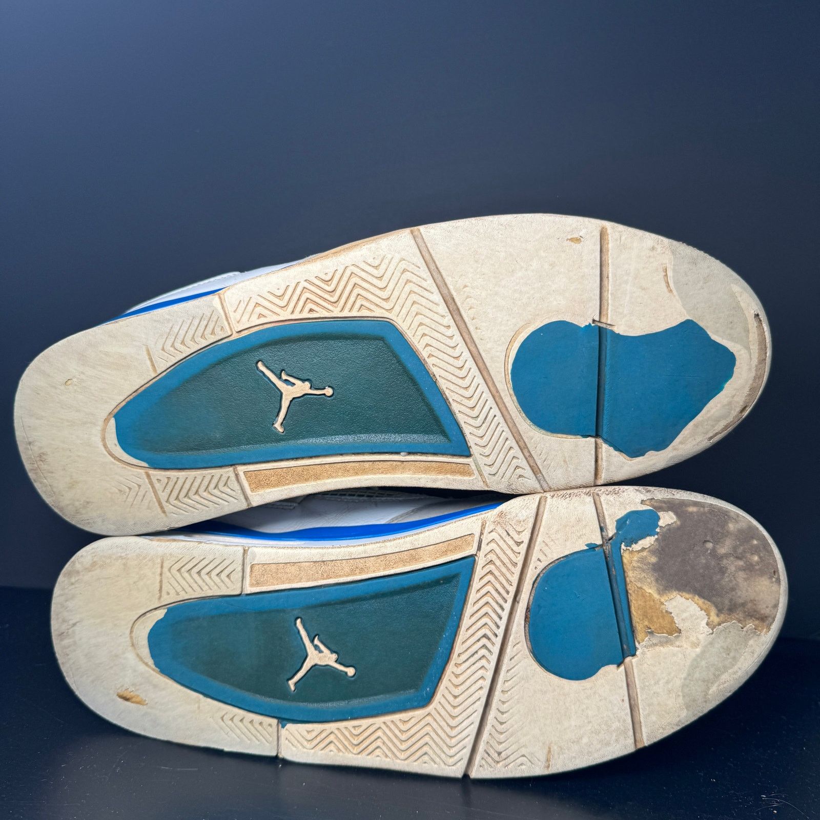 Jordan Brand × Nike Size 13 - Air Jordan 4 Retro Military Blue 2012 Men's Shoes Size US 13 / EU 46 - 8 Thumbnail
