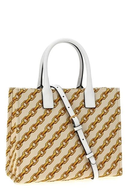 Versace VERSACE La Medusa Small White Canvas Tote New Authentic Size ONE SIZE - 2 Thumbnail