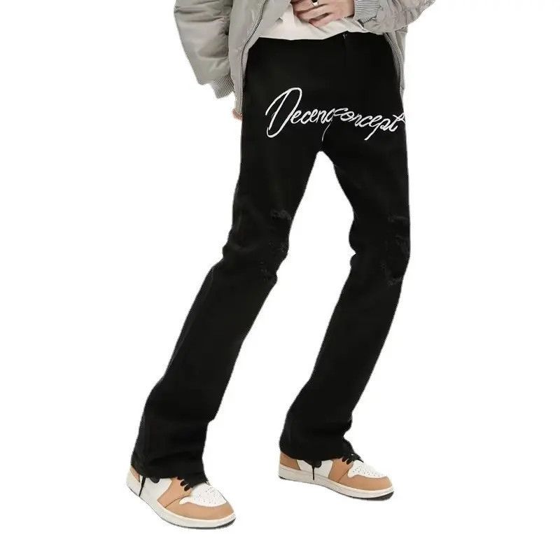 Japanese Brand × Jean Retro loose embroidered micro flared jeans Size US 32 / EU 48 - 5 Thumbnail