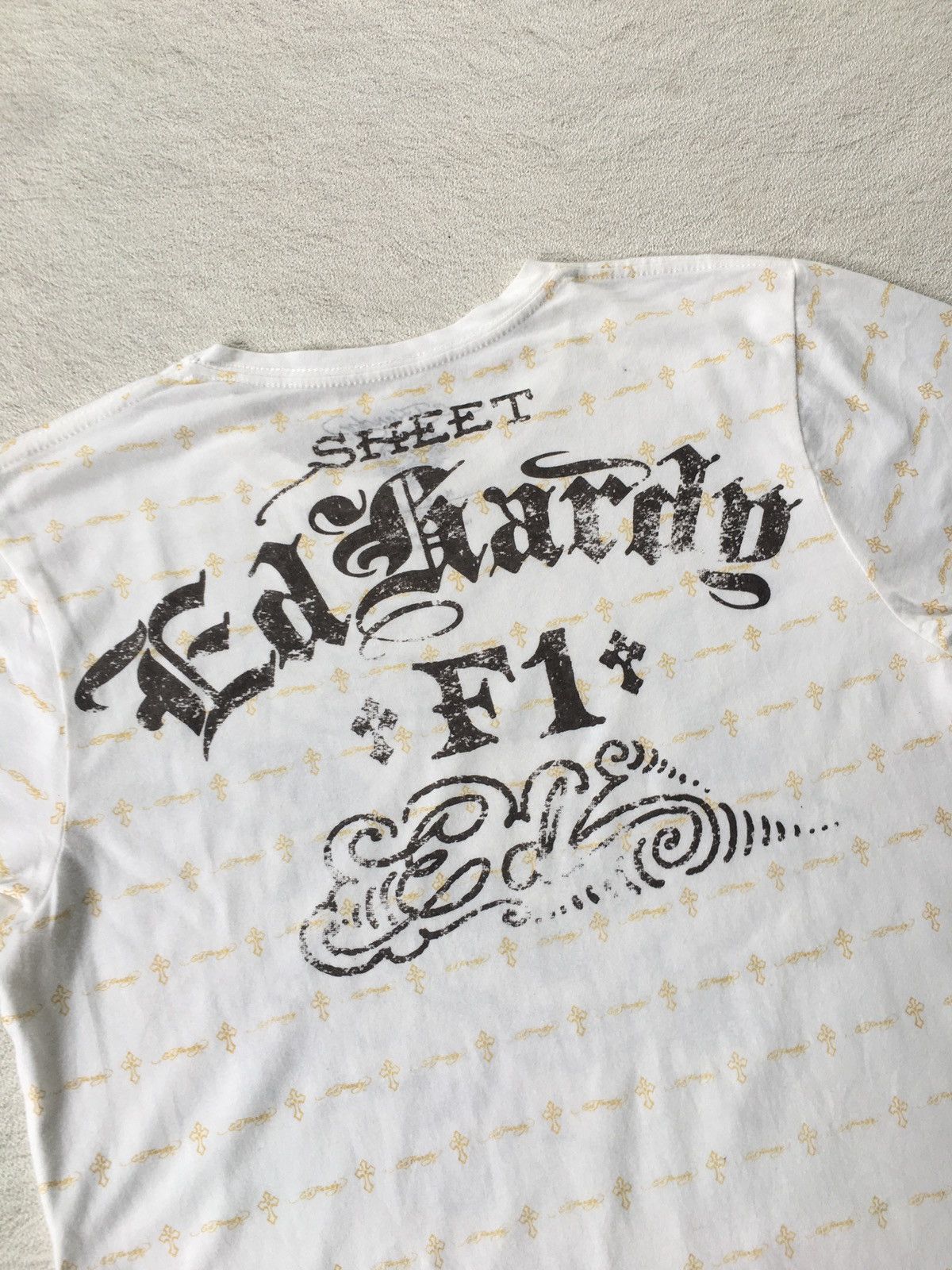 Ed Hardy 2000s Ed Hardy Skull Cross Printing Tshirt Size M / US 6-8 / IT 42-44 - 4 Thumbnail