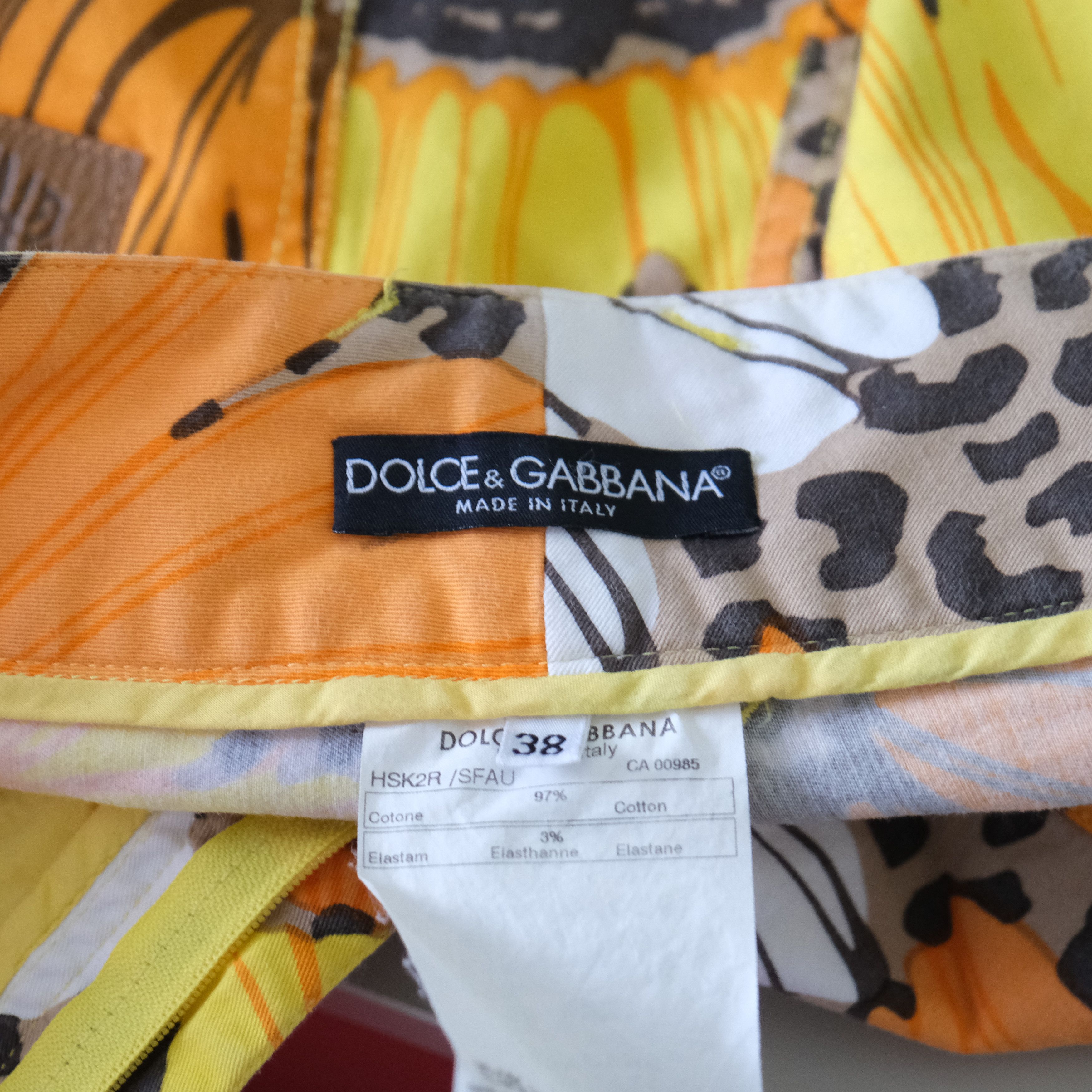 Dolce & Gabbana SS2004 Floral Hippie Mini Skirt Size 27" / US 4 / IT 40 - 3 Thumbnail