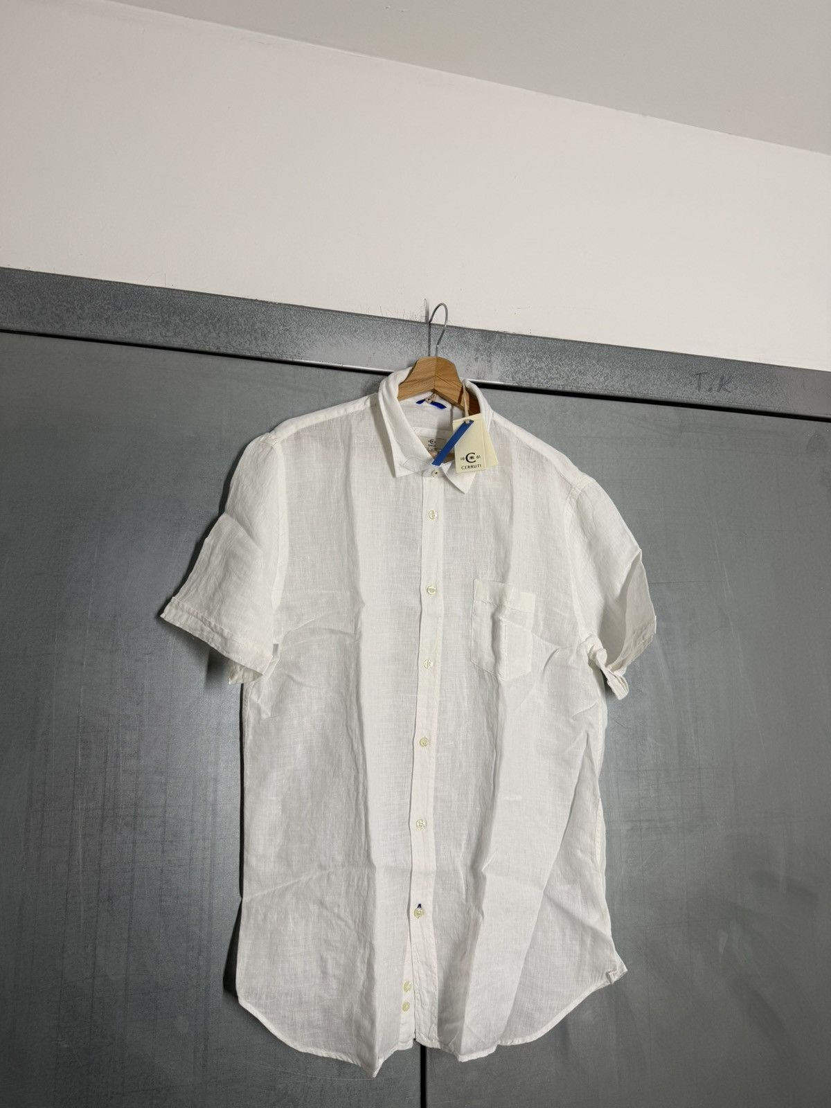 Cerruti 1881 Cerruti 1881 100% Linen Short Sleeve Shirt Size US XL / EU 56 / 4 - 12 Thumbnail