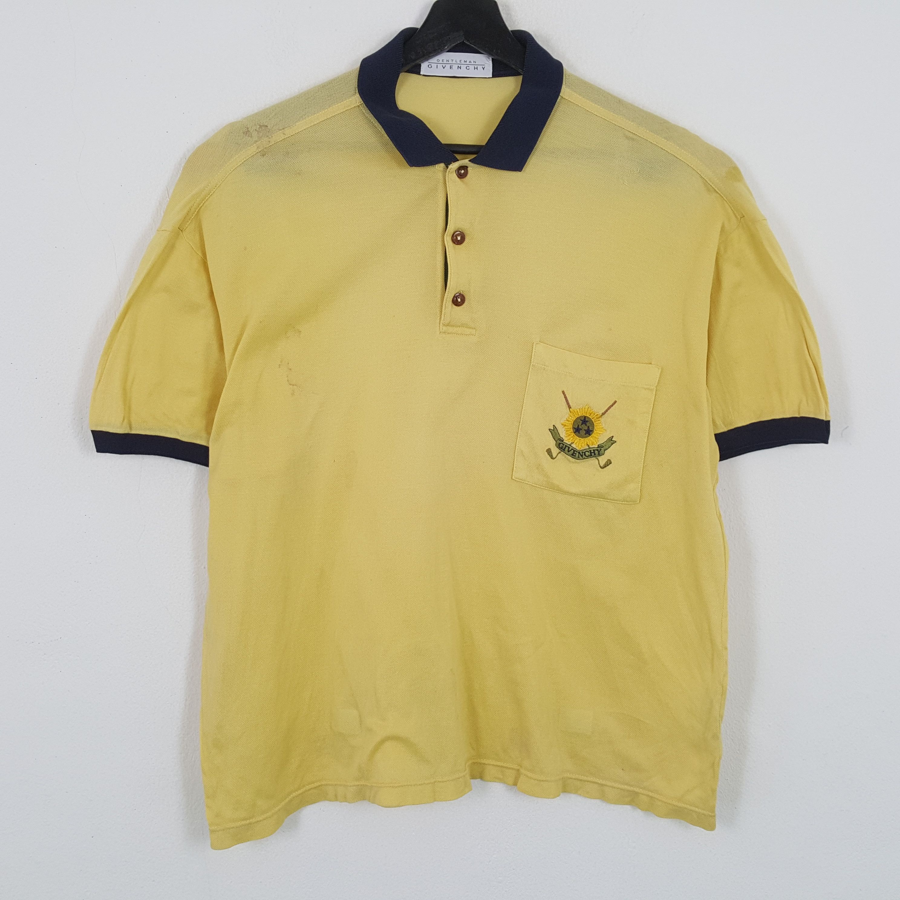 Givenchy × Vintage GENTLEMEN GIVENCHY Casual Collar Polos Size US XL / EU 56 / 4 - 1 Thumbnail