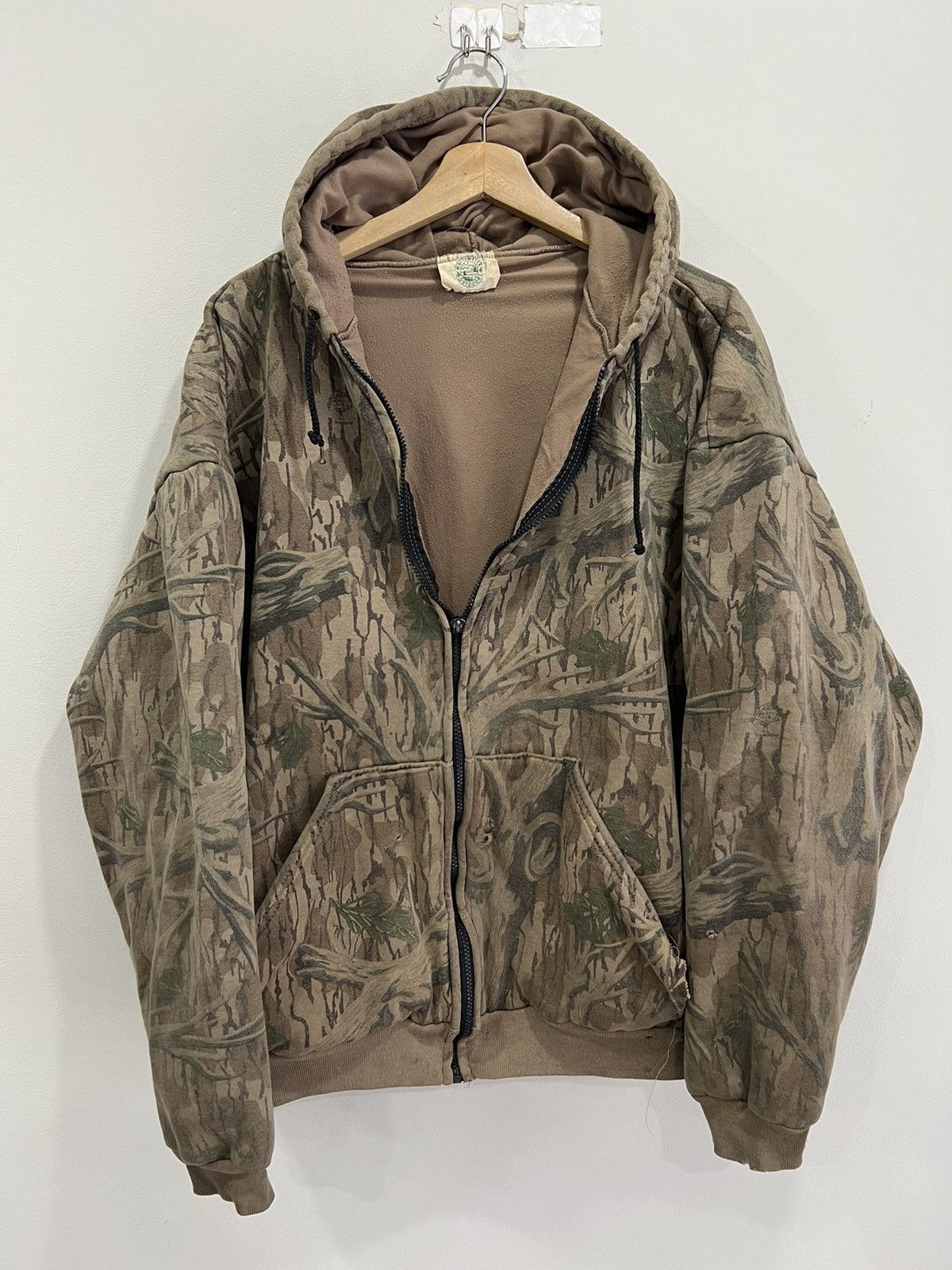 Vintage Vintage Real Tree Mossy Oaks Camo Hoodie Zip Up Sweater xxl Size US XXL / EU 58 / 5 - 1 Thumbnail