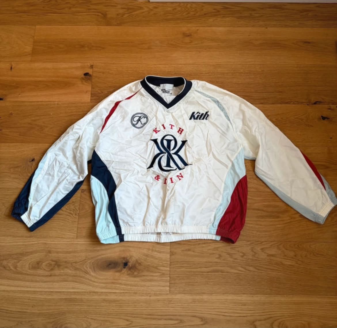 Kith Kith Dayton Checkered Satin Combo Pullover White Size L Size US L / EU 52-54 / 3 - 1 Thumbnail