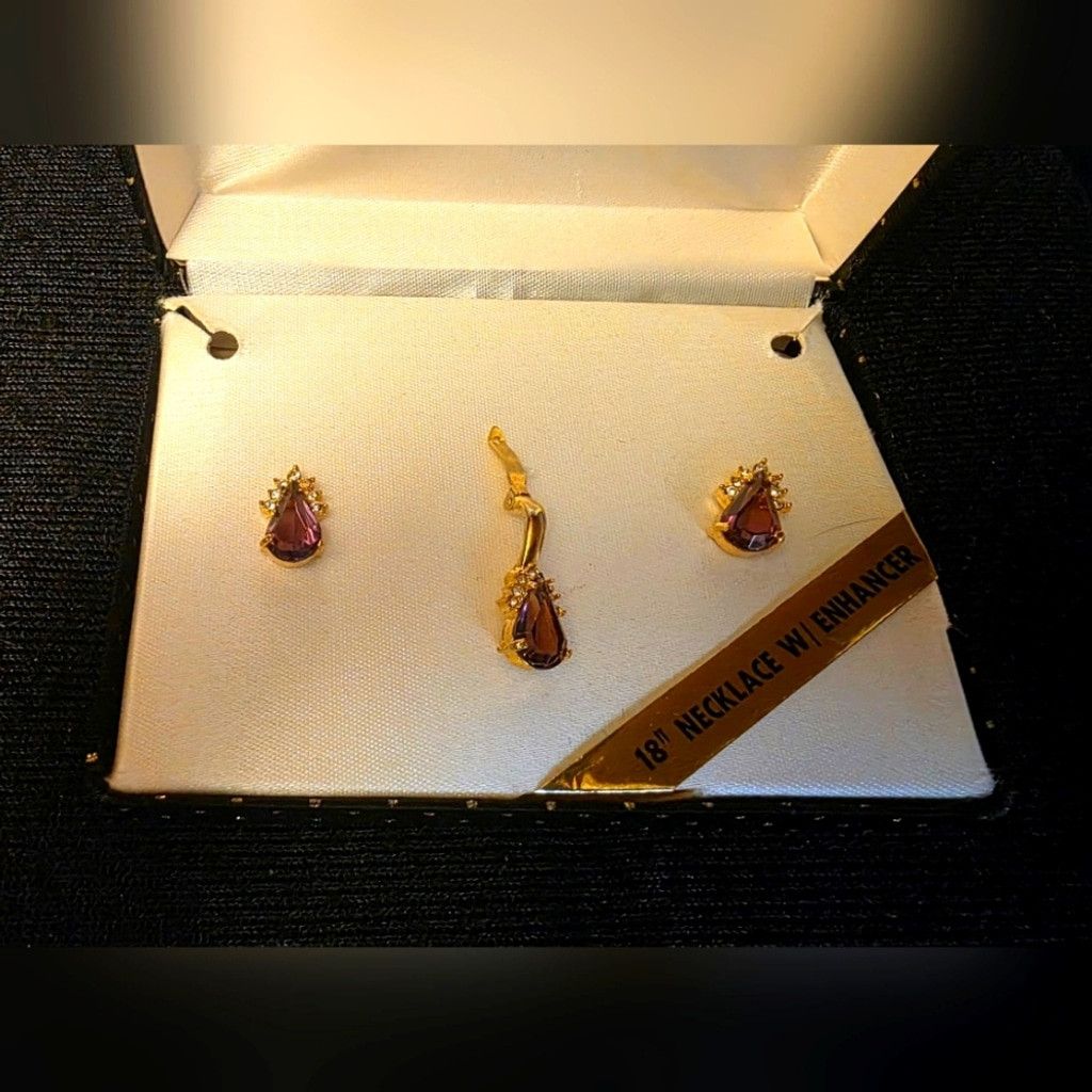 The Unbranded Brand Elegant Vintage Enhancer Clip On Pendant and Earrings Size ONE SIZE - 3 Thumbnail