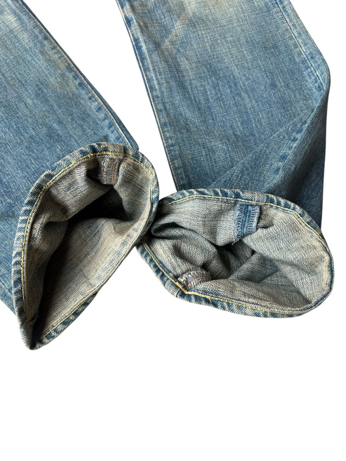 Eternal ETERNAL Japan Buttonfly Distressed Aging Mud Denim Jeans Size US 34 / EU 50 - 14 Thumbnail