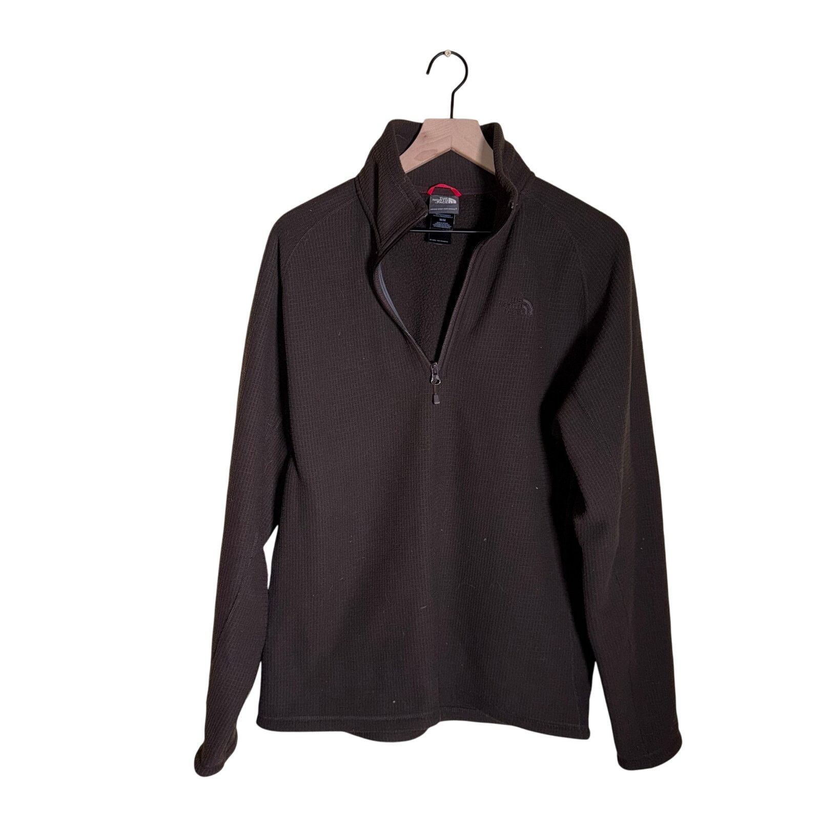 The North Face THE NORTH FACE chocolate brown waffle knit quarter zip M Size US M / EU 48-50 / 2 - 1 Thumbnail