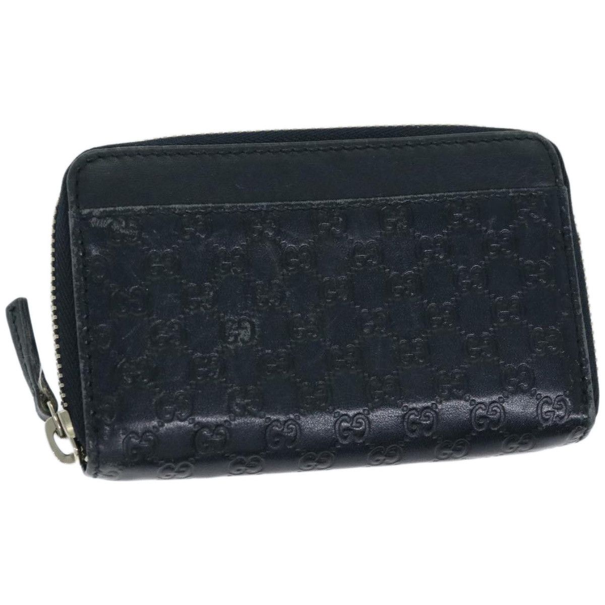image of Gucci GG Canvas Guccissima Coin Purse Navy 256810 Auth 67539, Women's