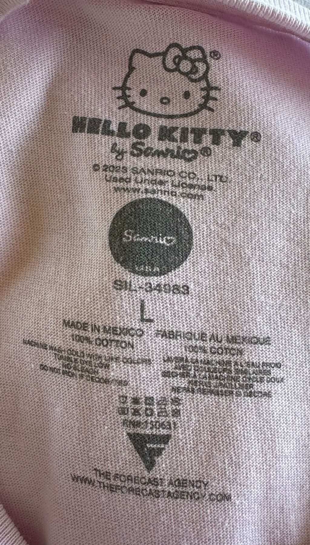 Other Hello Kitty Pink Living The Dream T Shirt Adult LG Size L / US 10 / IT 46 - 4 Thumbnail