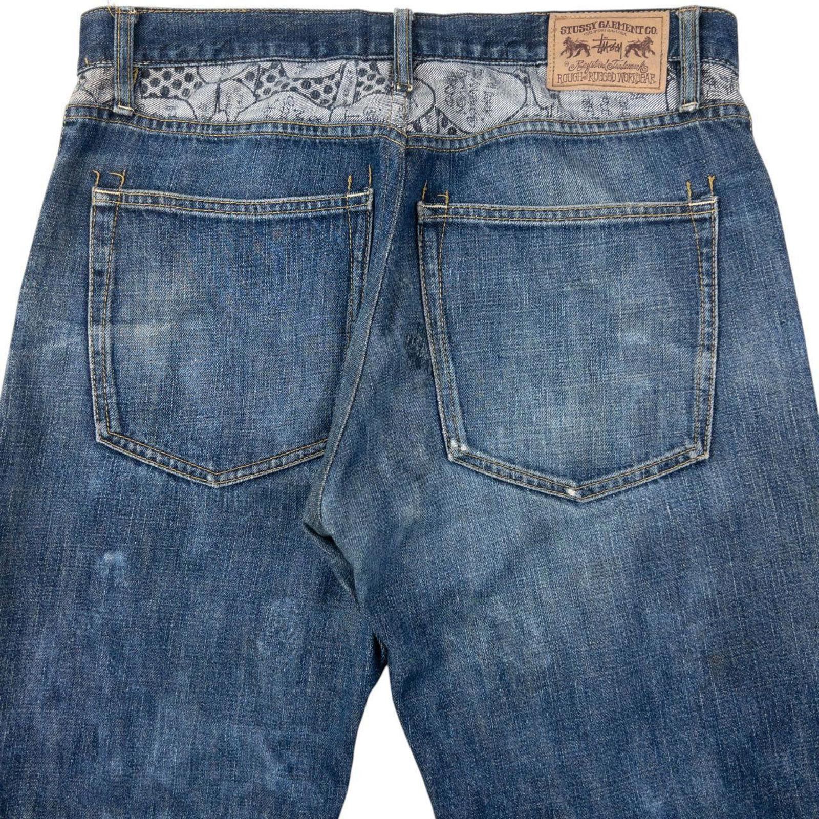 Stussy Vintage 2000s Stussy Speech Bubble Denim Jeans Size W34 Size US 34 / EU 50 - 1 Thumbnail