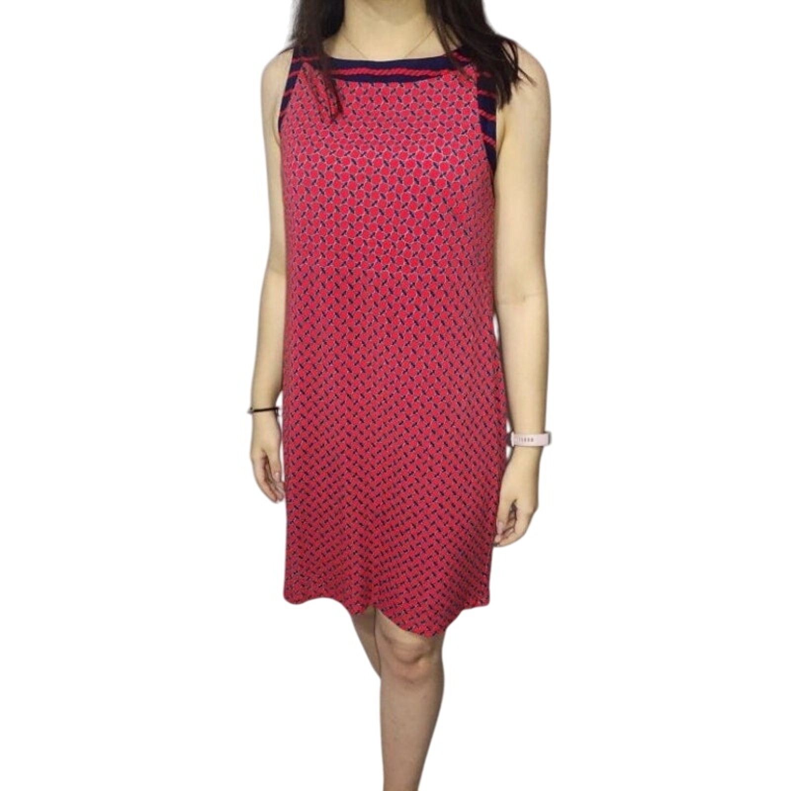 Ann Taylor Ann Taylor Nautical Red Tunic Shift Sleeveless Dress Midi Size XL / US 12-14 / IT 48-50 - 1 Thumbnail