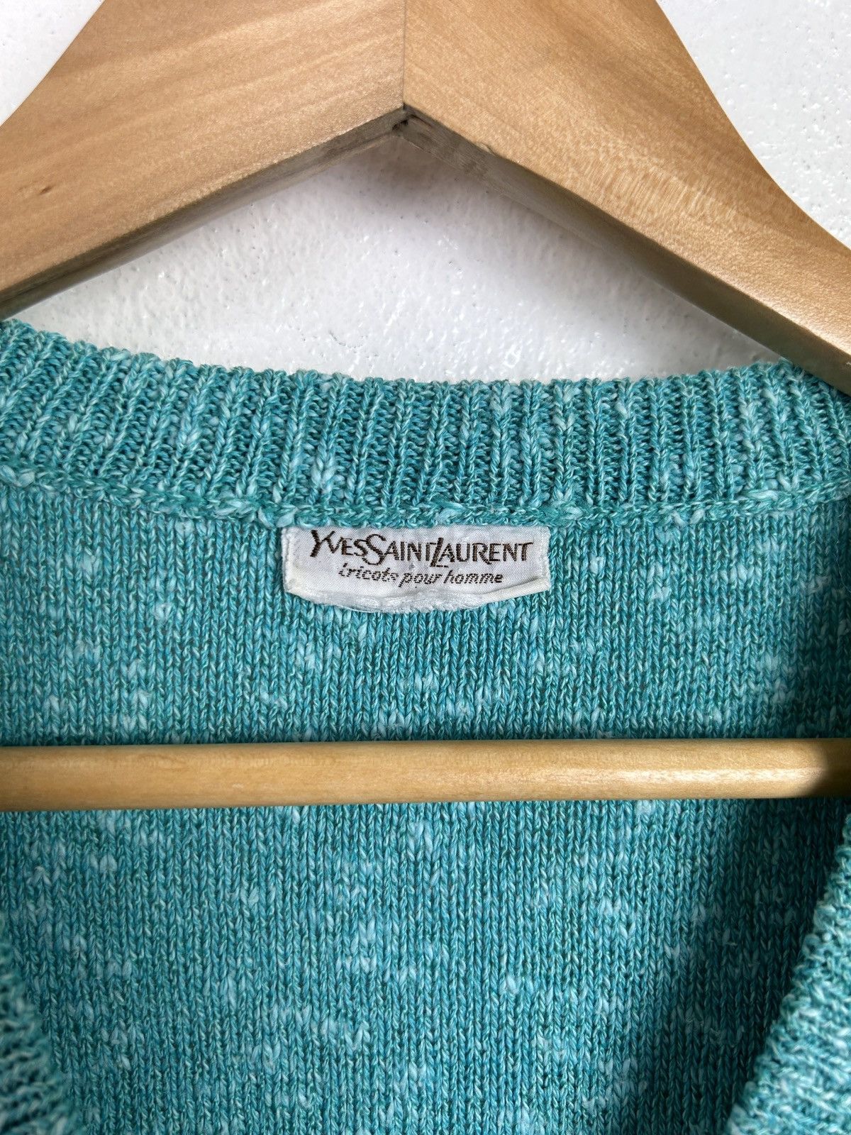 Yves Saint Laurent 80s Vintage Yves Saint Laurent Knitwear Sweater Vest Size US XL / EU 56 / 4 - 2 Thumbnail