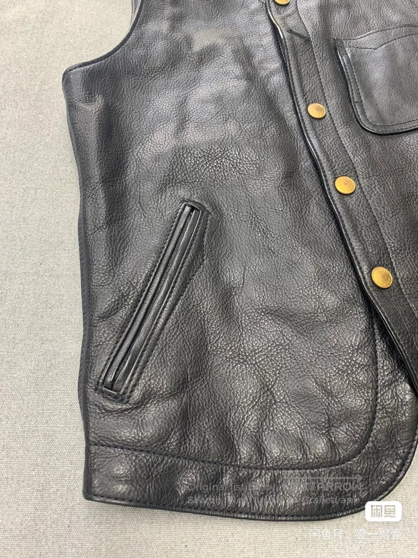 The Real McCoy's Tenjin Leather Vest for Sale. Size US M / EU 48-50 / 2 - 4 Thumbnail