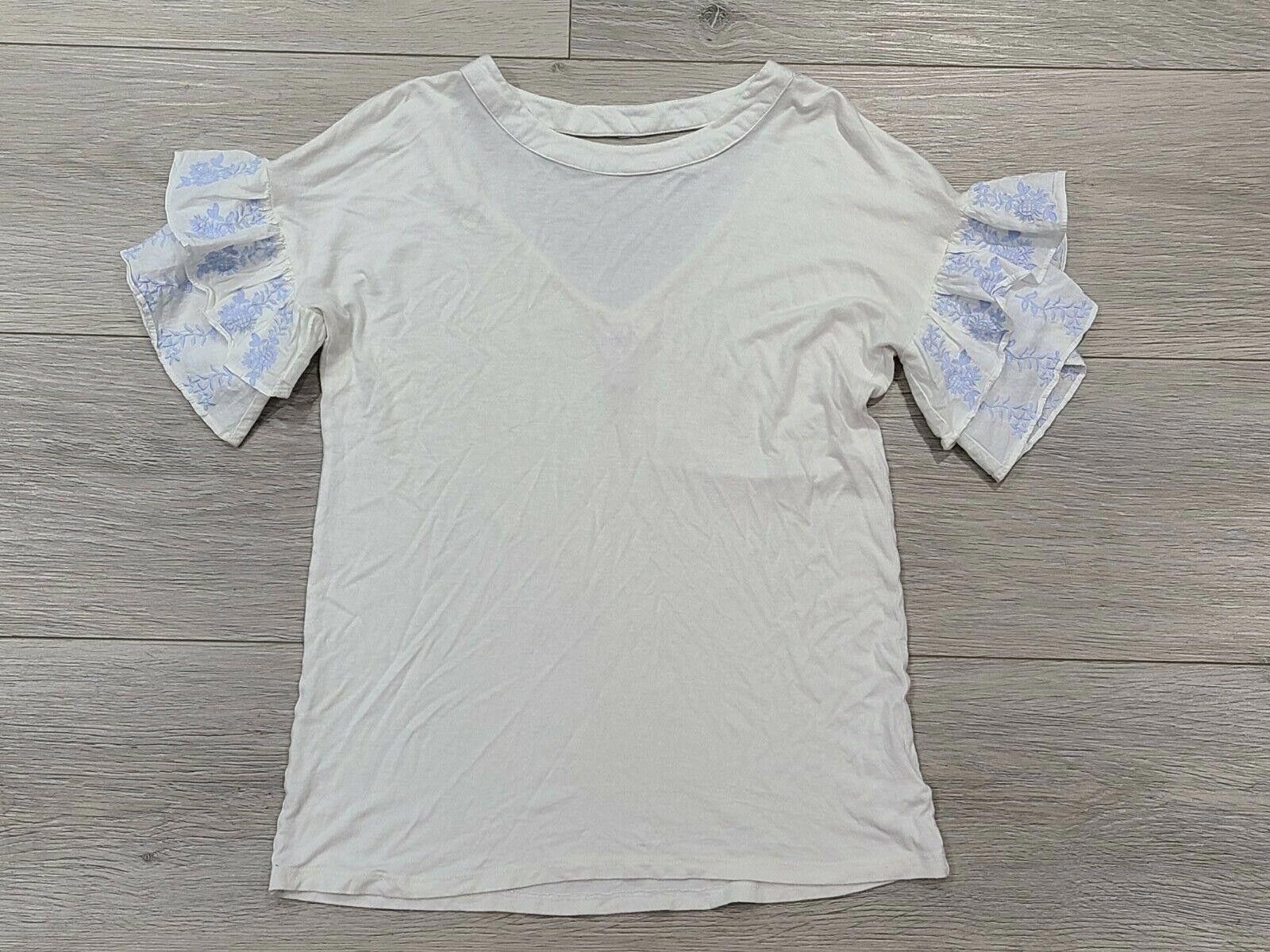 Designer Alya Top Size Small Layered Bell Sleeve stretchy open back Size S / US 4 / IT 40 - 1 Thumbnail