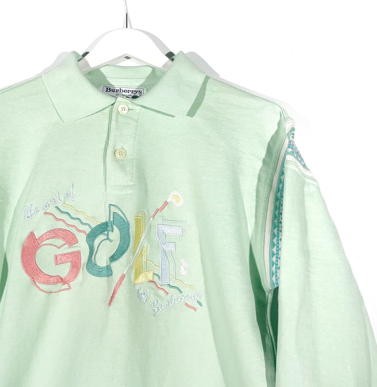 Burberry × Vintage Burberrys “GOLF” Vintage Collared Long Sleeve Women Size S Size S / US 4 / IT 40 - 2 Thumbnail