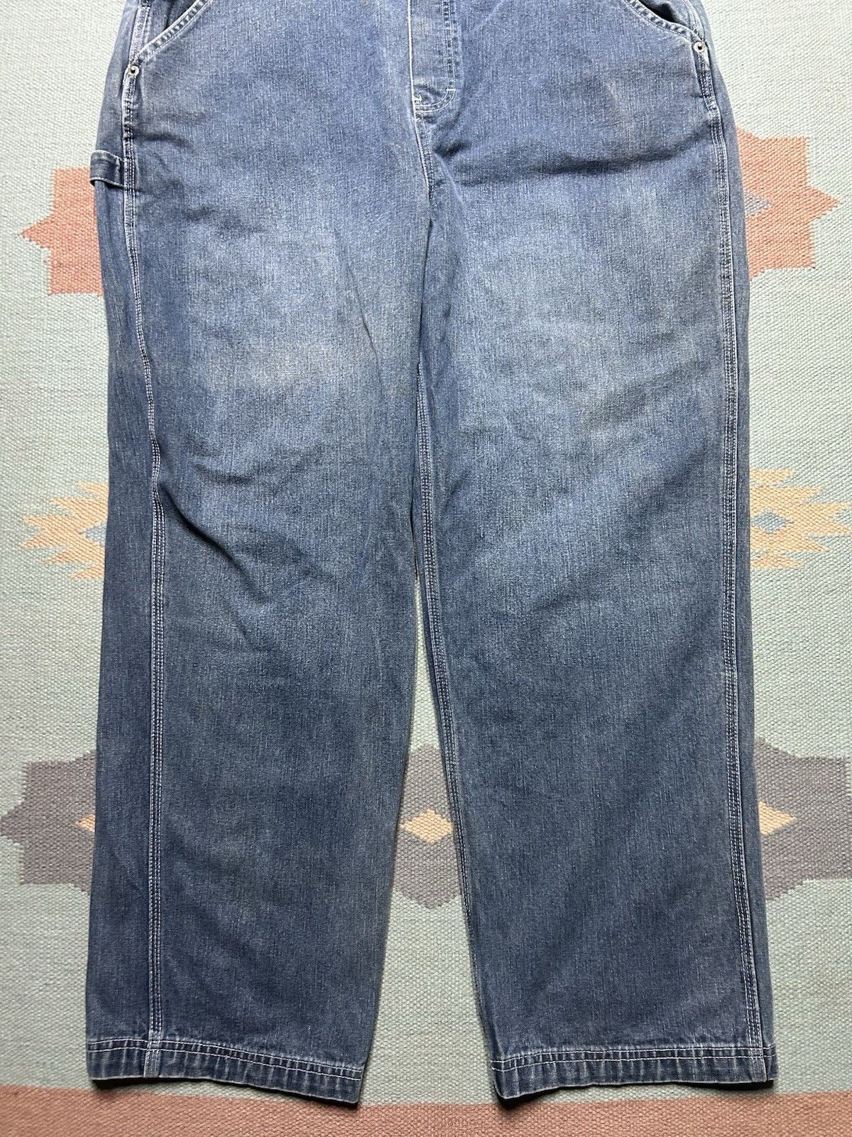 Disney Vtg Winnie the Pooh denim overalls embroidered Disney 36/37 Size 36" / US 14 / IT 50 - 2 Thumbnail