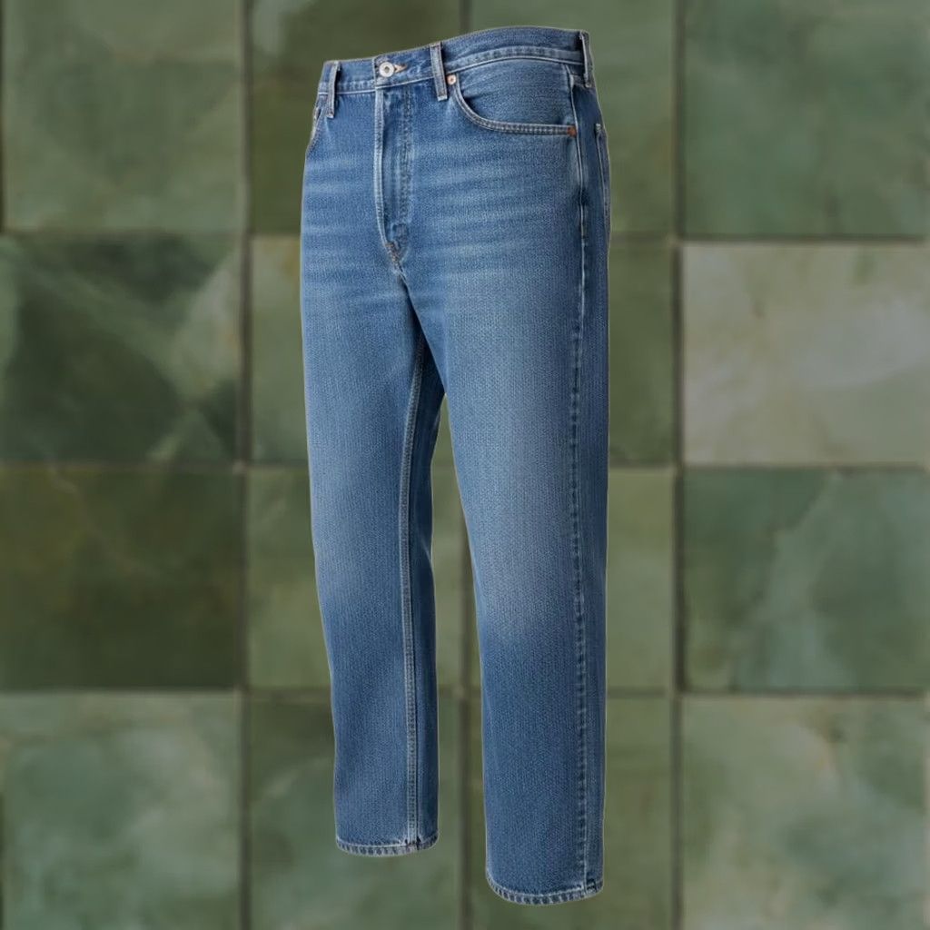 Levi's Levi's 505 Jeans Mens 42x30 Blue Medium Wash Straight Denim Zip Fly Regular Fit Size US 42 / EU 58 - 1 Thumbnail