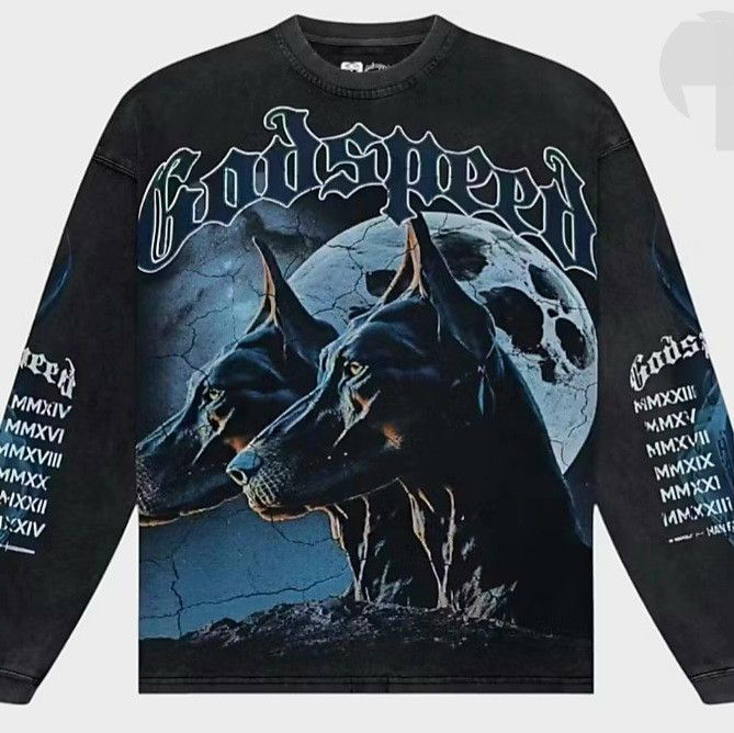 Godspeed Godspeed NYC Doberman Oversized X Small Longsleeve Tee Size US XS / EU 42 / 0 - 9 Thumbnail