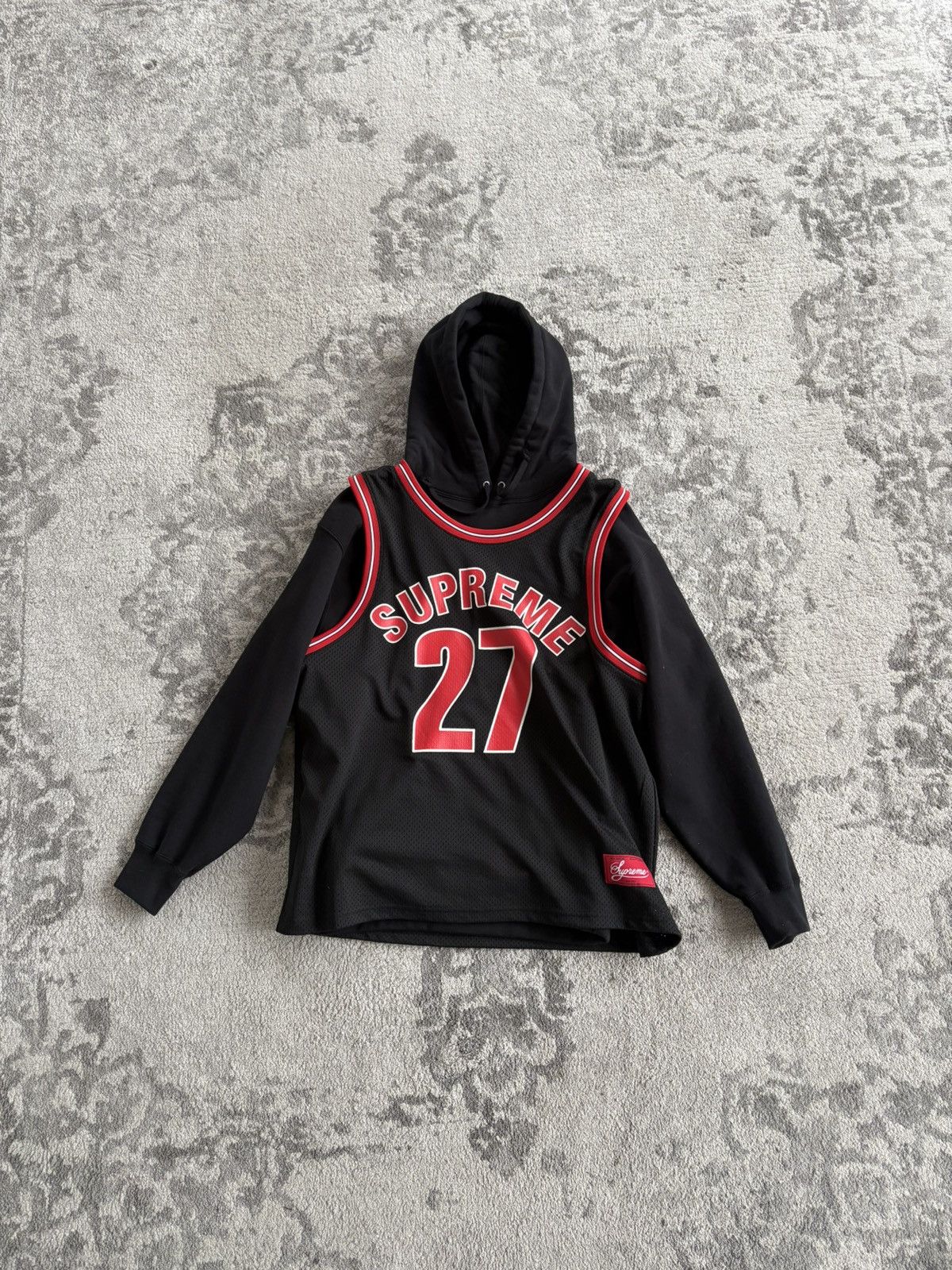 Supreme Supreme Basketball Jersey Hooded Sweatshirt SS21 Size US M / EU 48-50 / 2 - 1 Thumbnail
