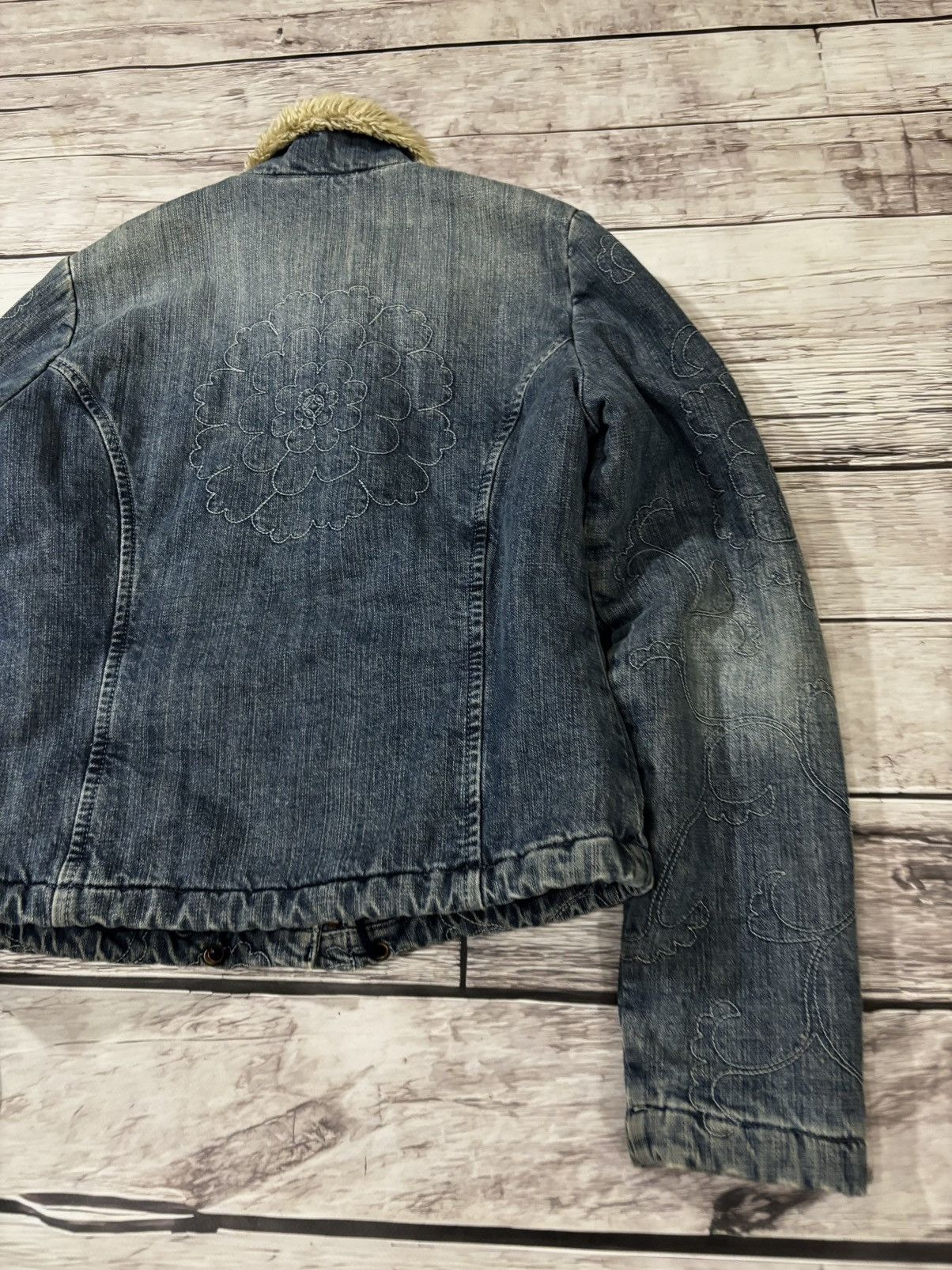 If Six Was Nine × Japanese Brand If Six Was Nine Style Japanese Denim Bomber Jacket yk2 Size US S / EU 44-46 / 1 - 5 Thumbnail