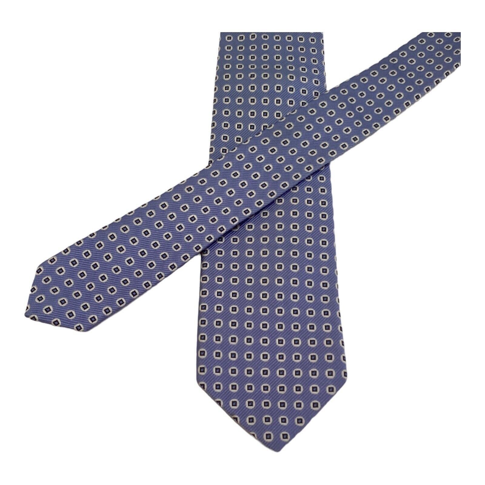 Richard James JZ RICHARDS Purple Geometric Luxury Silk Tie Hand Made In U Size ONE SIZE - 5 Thumbnail