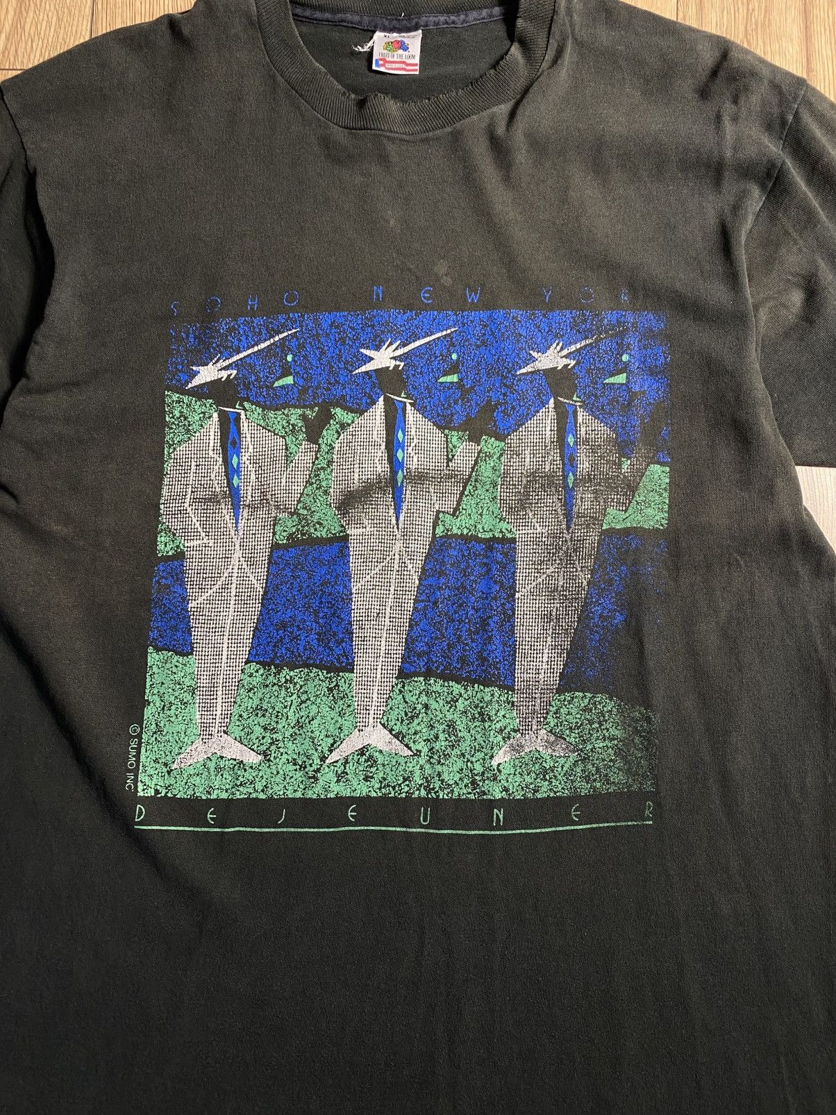 Other Vintage 80s SOHO New York Déjeuner Art Graphic T-Shirt Xl Size US XL / EU 56 / 4 - 2 Thumbnail