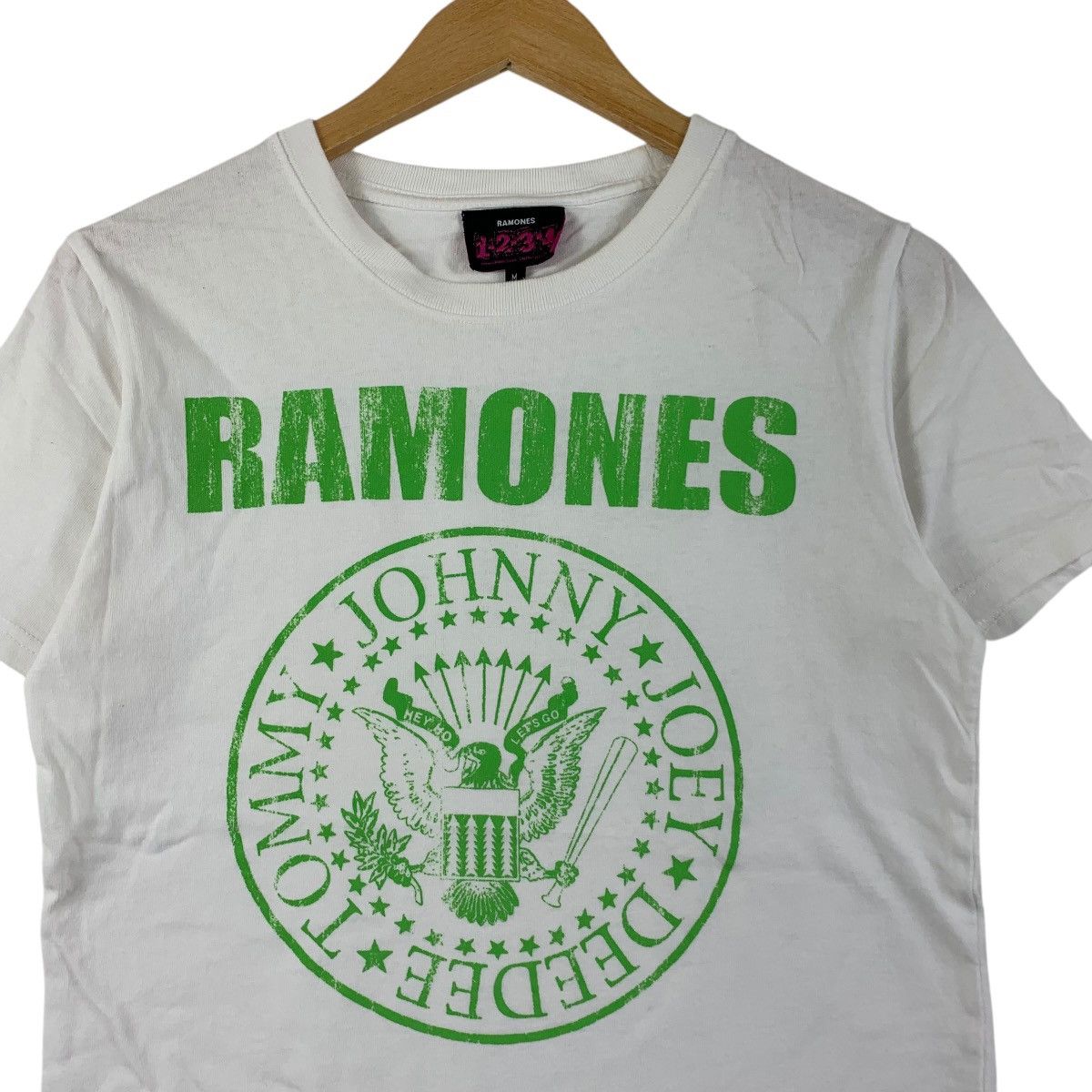 Band Tees RAMONES PUNK BAND Seal White Logo Promo Tee Shirt Top Album Size M / US 6-8 / IT 42-44 - 4 Thumbnail