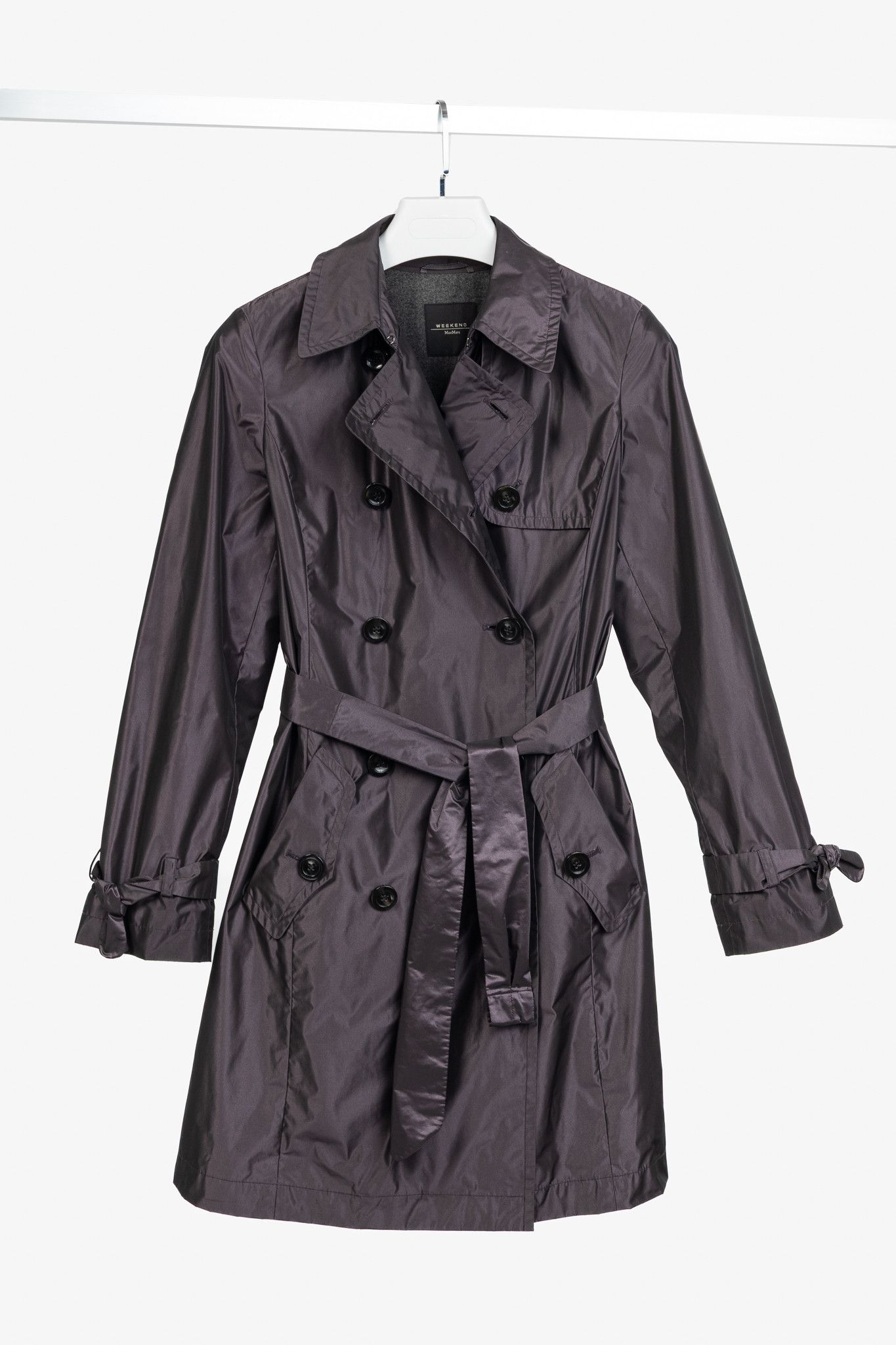 Weekend Max Mara Weekend Max Mara Taffeta Double-Breasted Belted Trench Coat Size M / US 6-8 / IT 42-44 - 1 Thumbnail