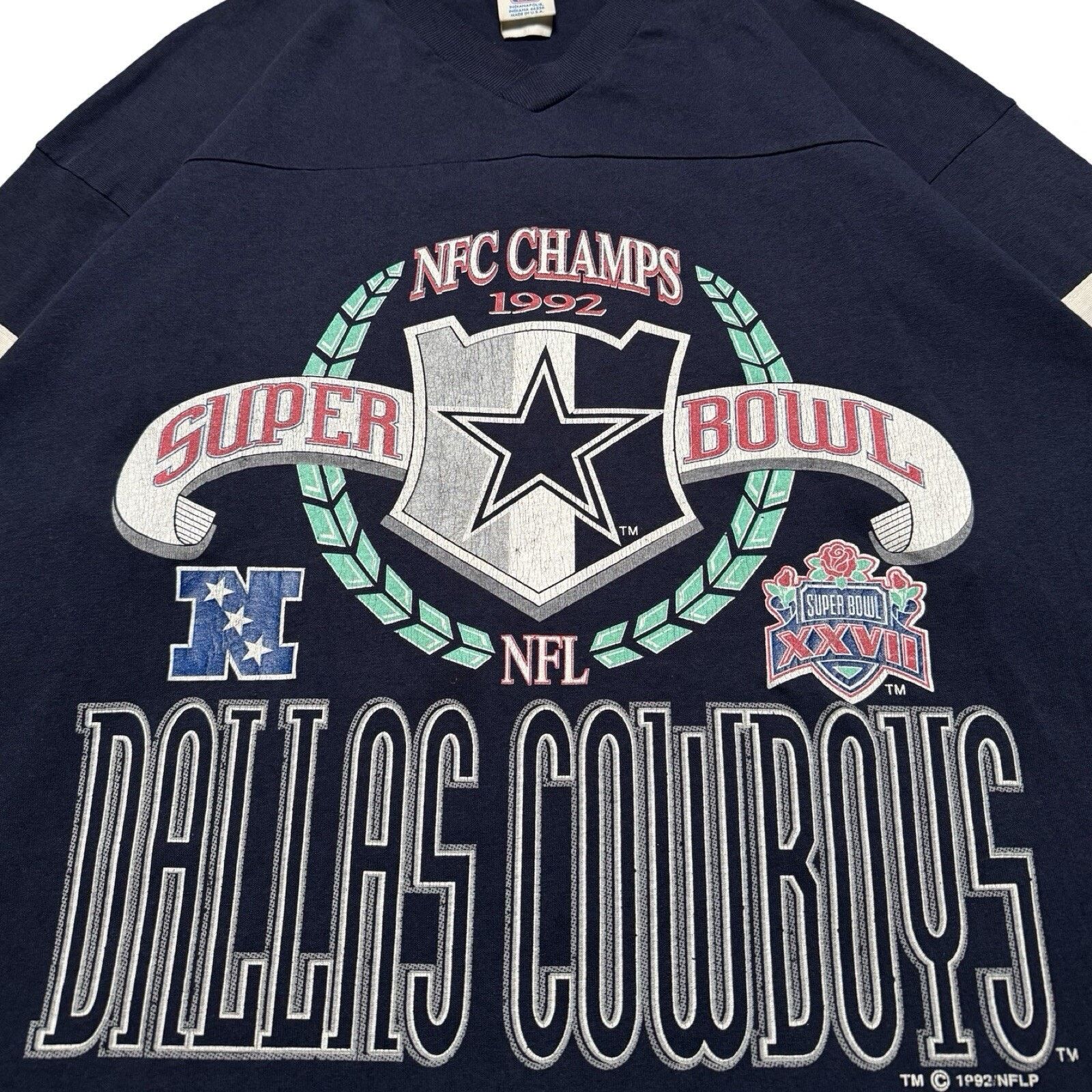 Logo 7 Vintage 90s Logo 7 NFC Champs 1992 Super Bowl T Shirt XL Size US XL / EU 56 / 4 - 2 Thumbnail