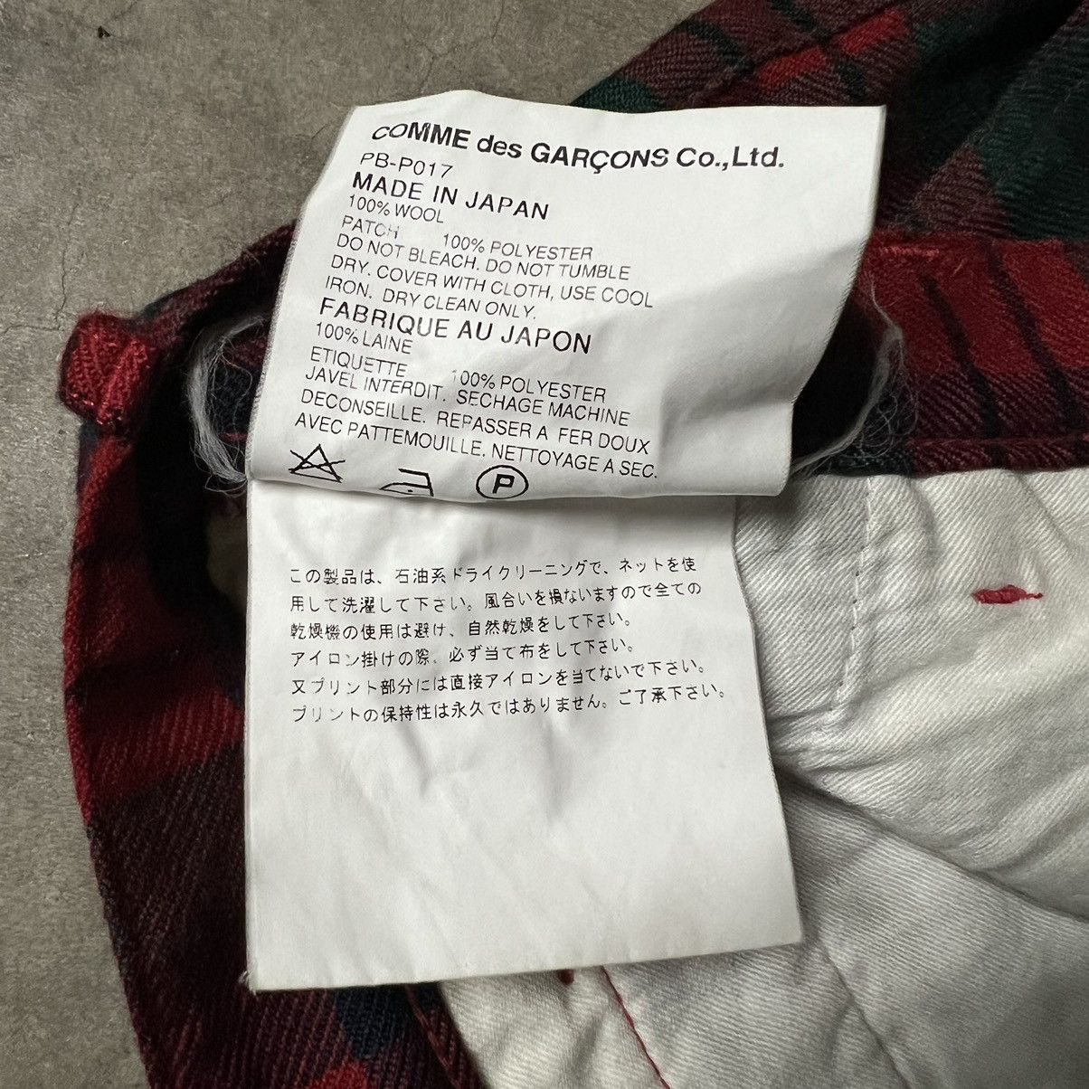 Comme des Garcons × Comme des Garcons Homme Plus × Designer Vintage Comme Des Garcon Homme Plus Plaid Trouser Pants Size US 31 - 15 Thumbnail