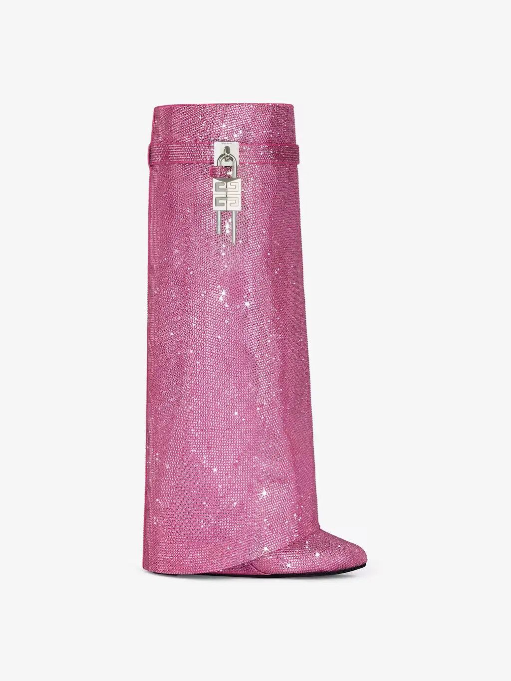 o1srvl11e0525 Shark Lock Pant Boots 90mm in Neon Pink