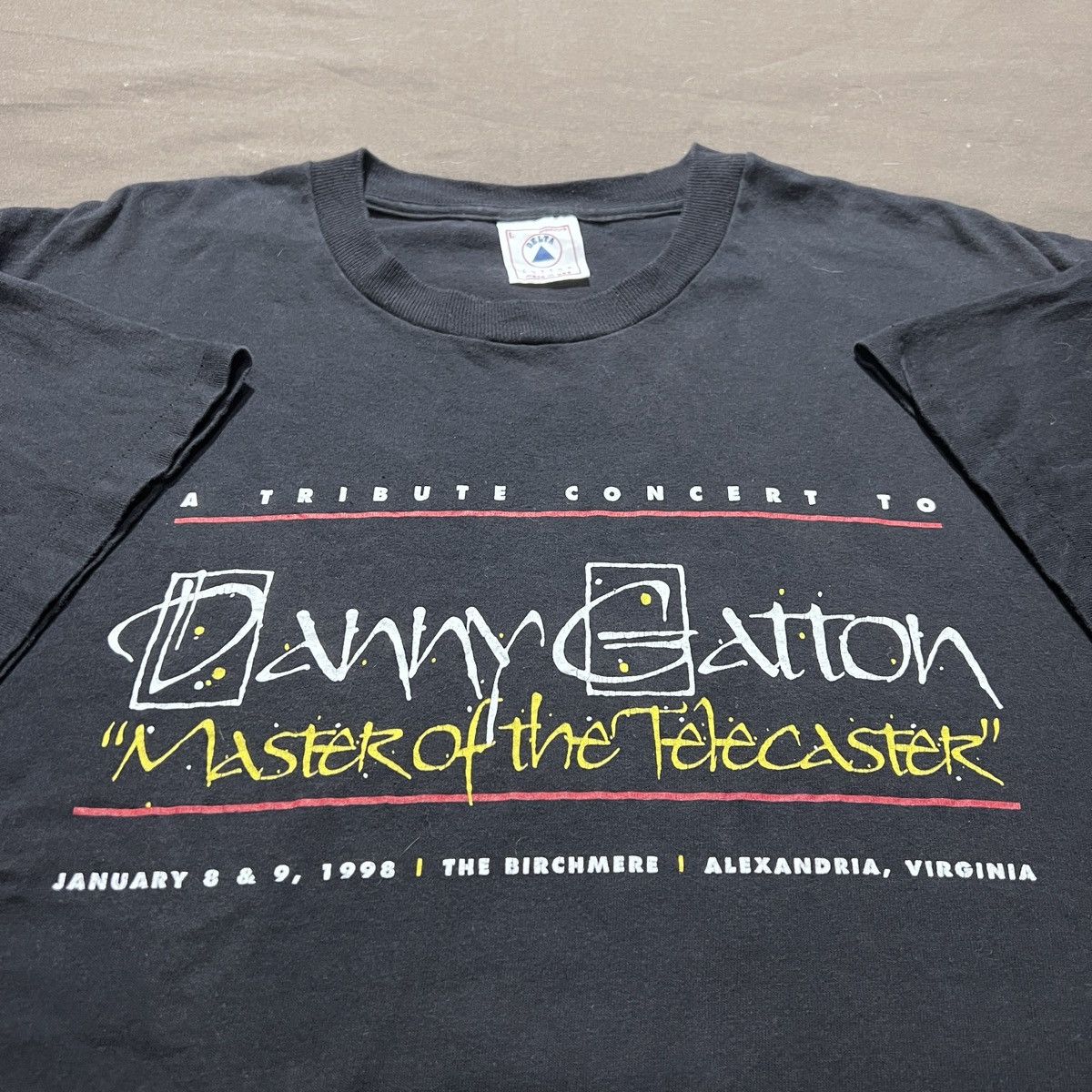 Band Tees Vintage 90s Danny Gatton Master Of The Telecaster Promo Tee Size US L / EU 52-54 / 3 - 1 Thumbnail