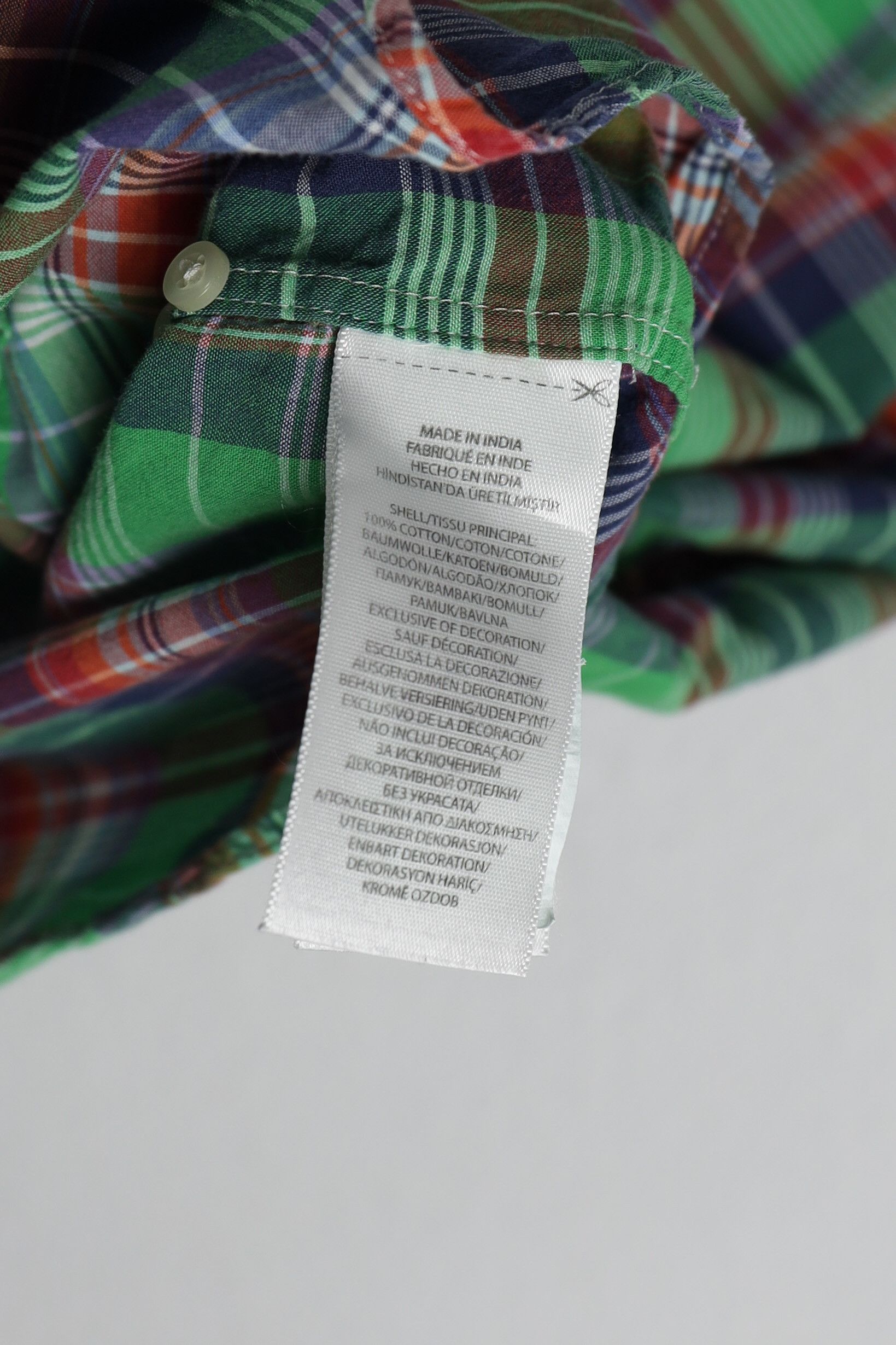 Polo Ralph Lauren Polo Ralph Lauren Flannel Indian Madras Preppy Oxford Shirt Size US L / EU 52-54 / 3 - 6 Thumbnail