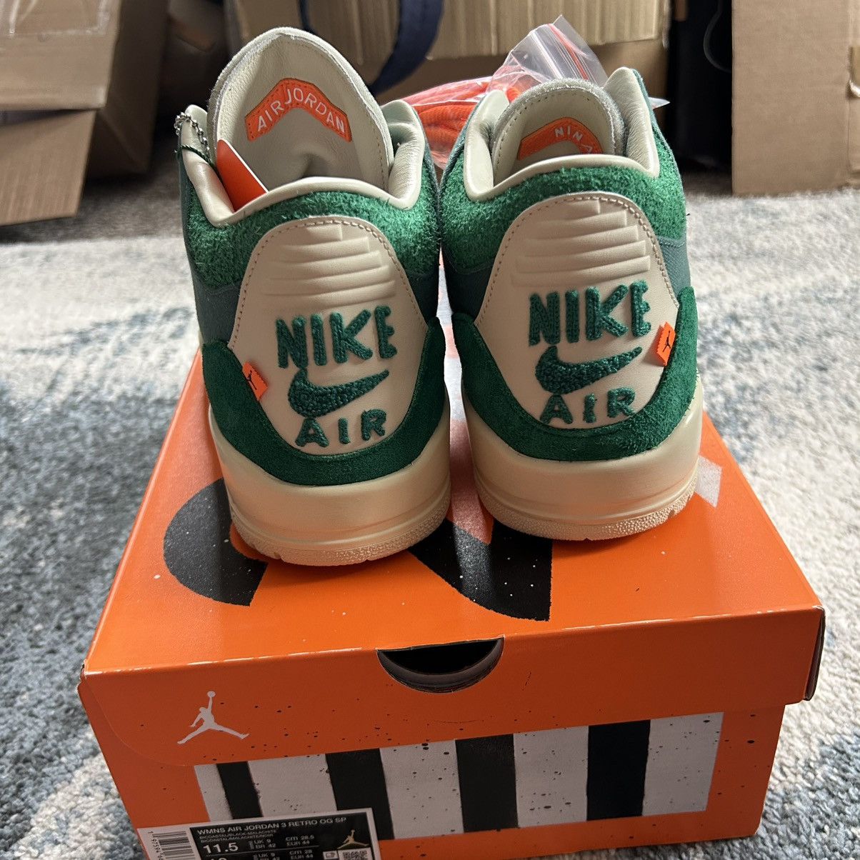 Jordan Brand FZ7974-300 AJ3 AiR JORDAN 3 OG SP BiCOASTAL MALACHiTE FOSSiL Size US 10 / EU 43 - 5 Thumbnail