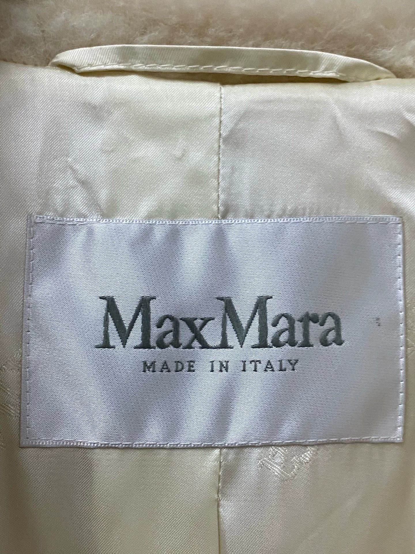Max Mara MaxMara White Short Teddy Coat Size S / US 4 / IT 40 - 5 Thumbnail