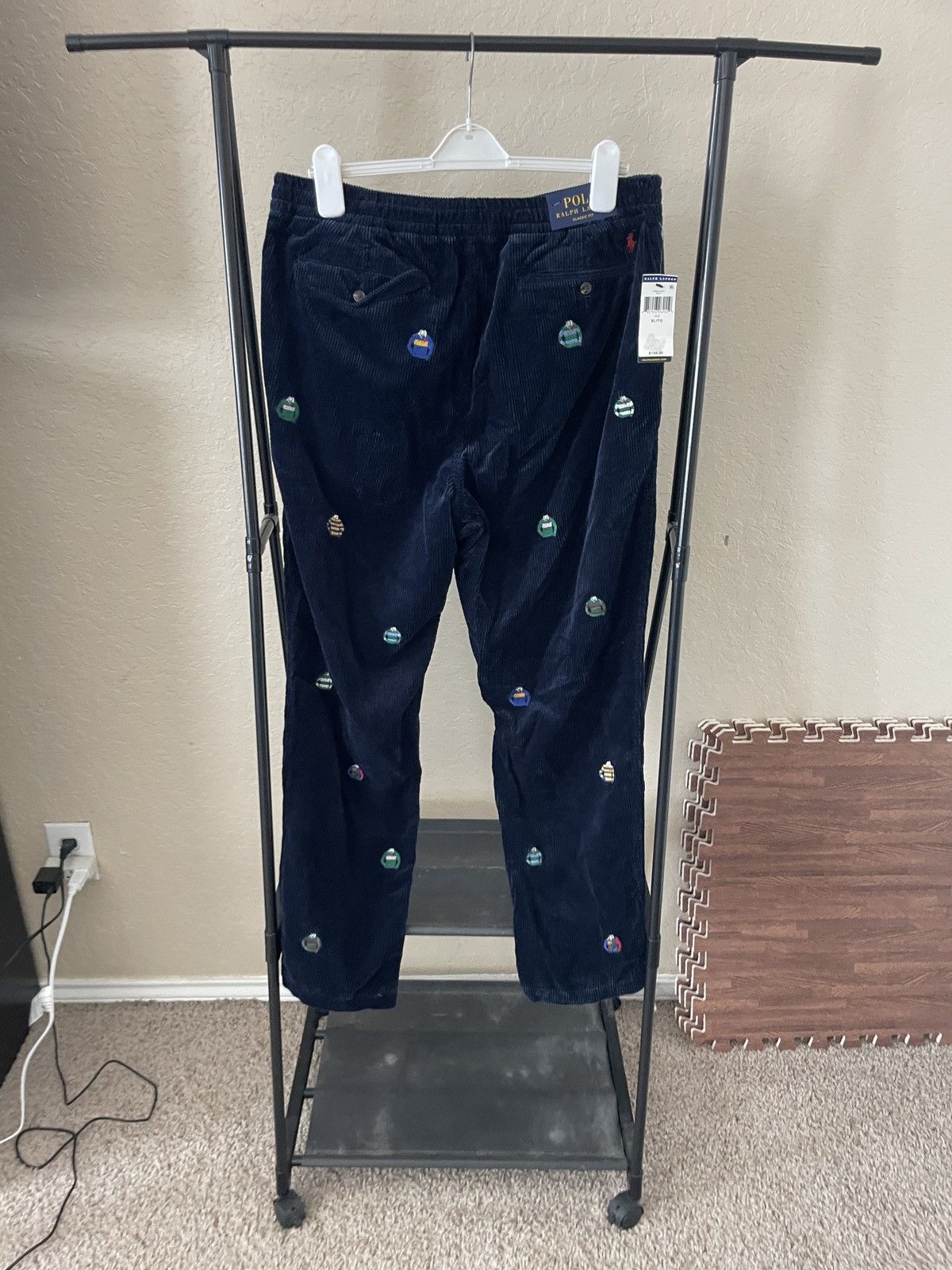 Polo Ralph Lauren Corduroy Drawstrings pants w/ Polo rugbys all over 148.00 Size US 36 / EU 52 - 3 Thumbnail