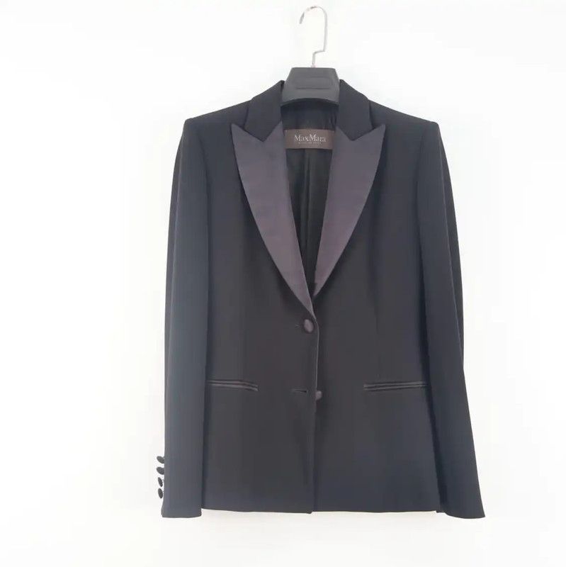 Max Mara MaxMara Black Women's Jacket for Spring/Fall 0089 Size S / US 4 / IT 40 - 1 Thumbnail