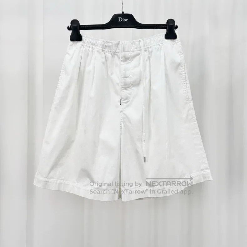 Hermes Hermes 2025 Spring/Summer White Drawstring Shorts Size US 40 / EU 56 - 1 Thumbnail